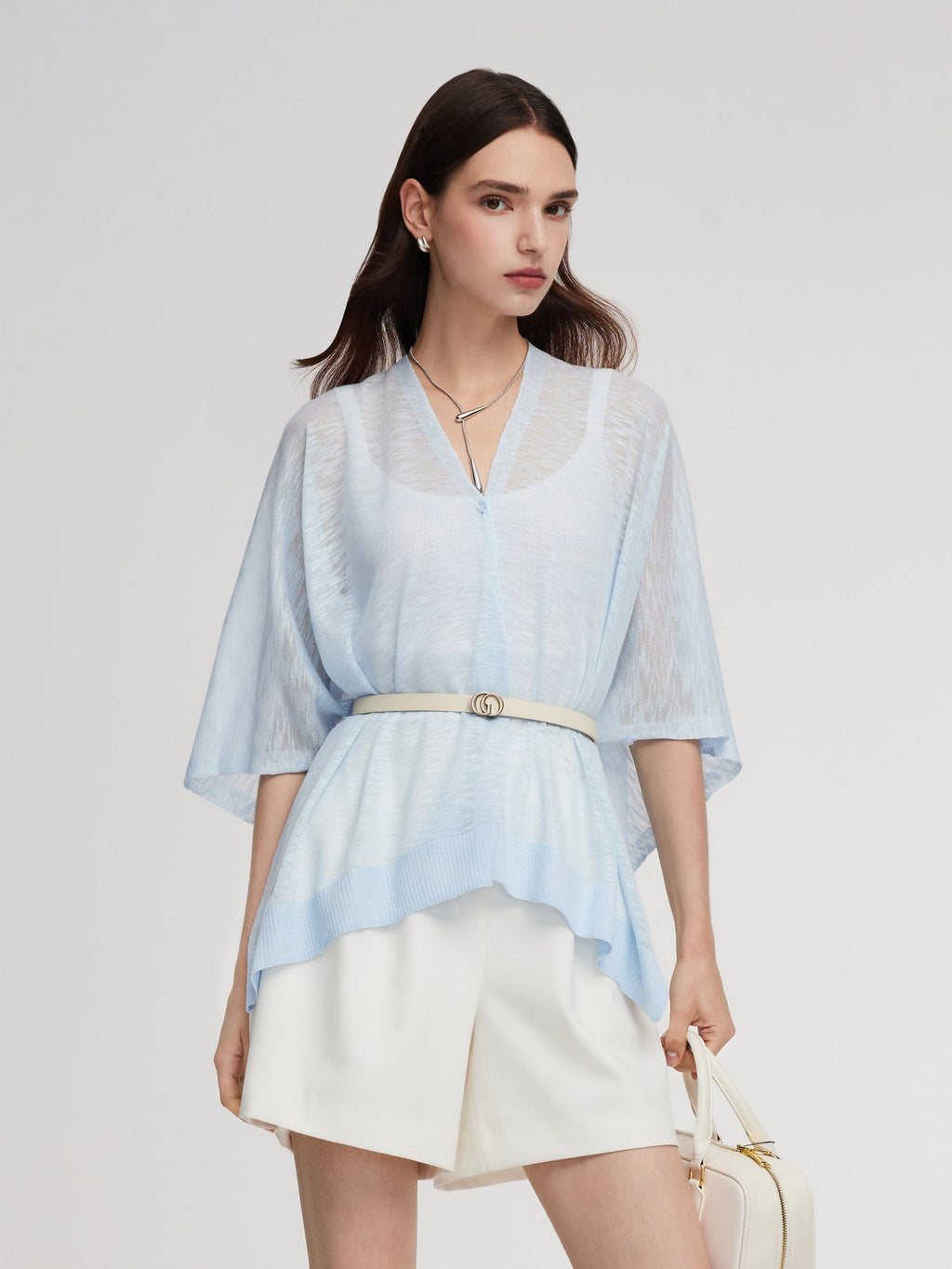 Seamless Viscose Poncho