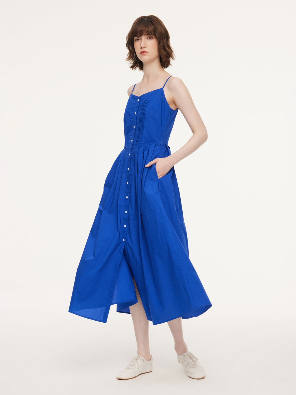 Side-Pocket Faux Placket