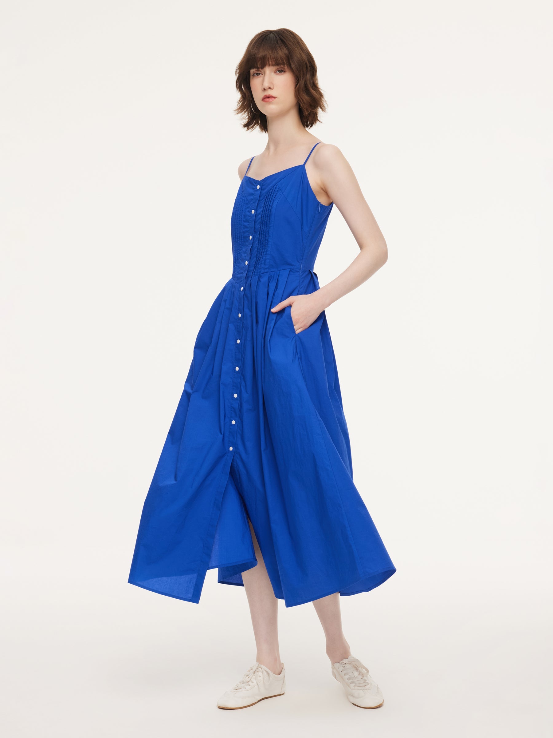 Side-Pocket Faux Placket
