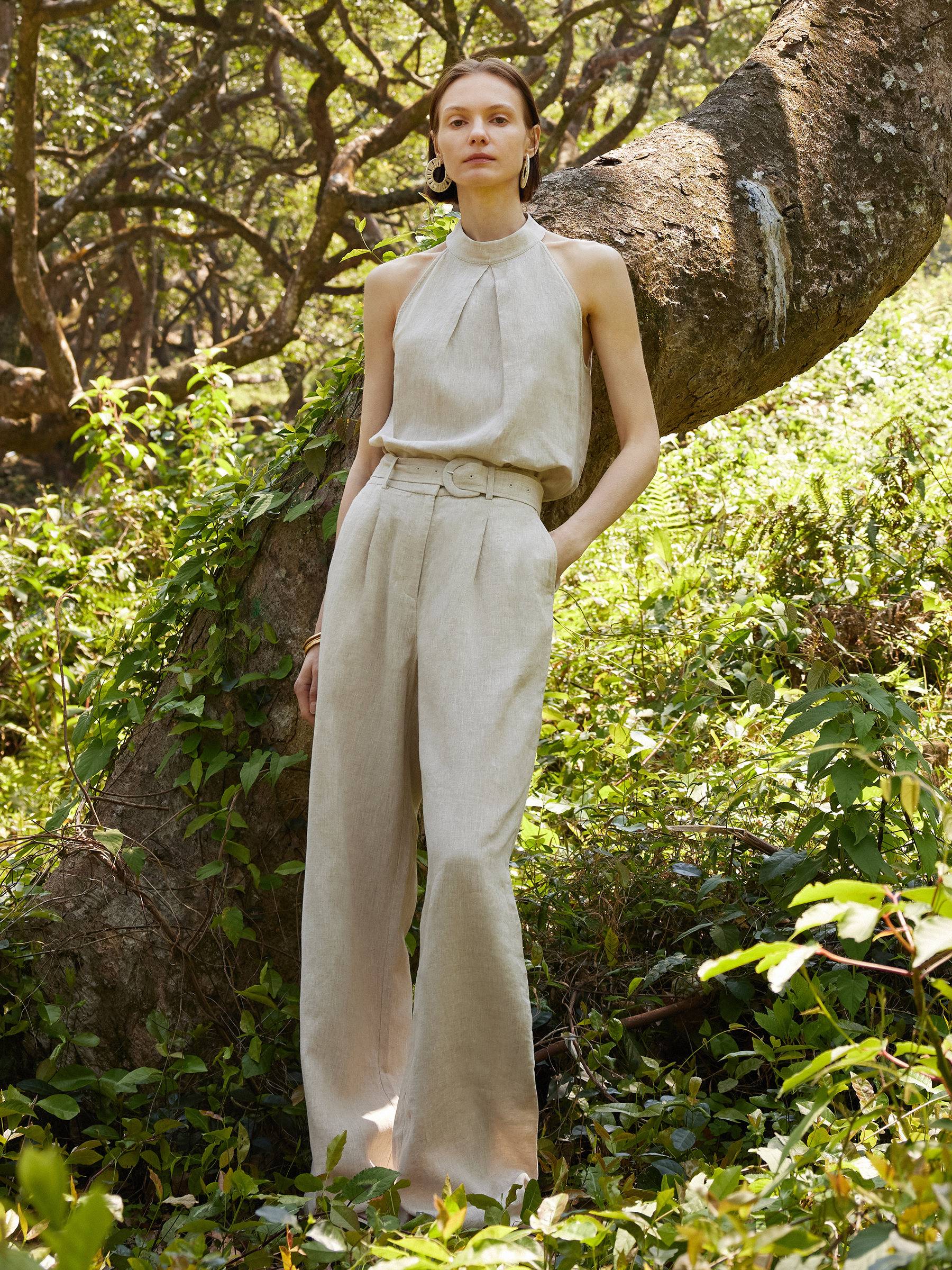 Linen H-Line Pants