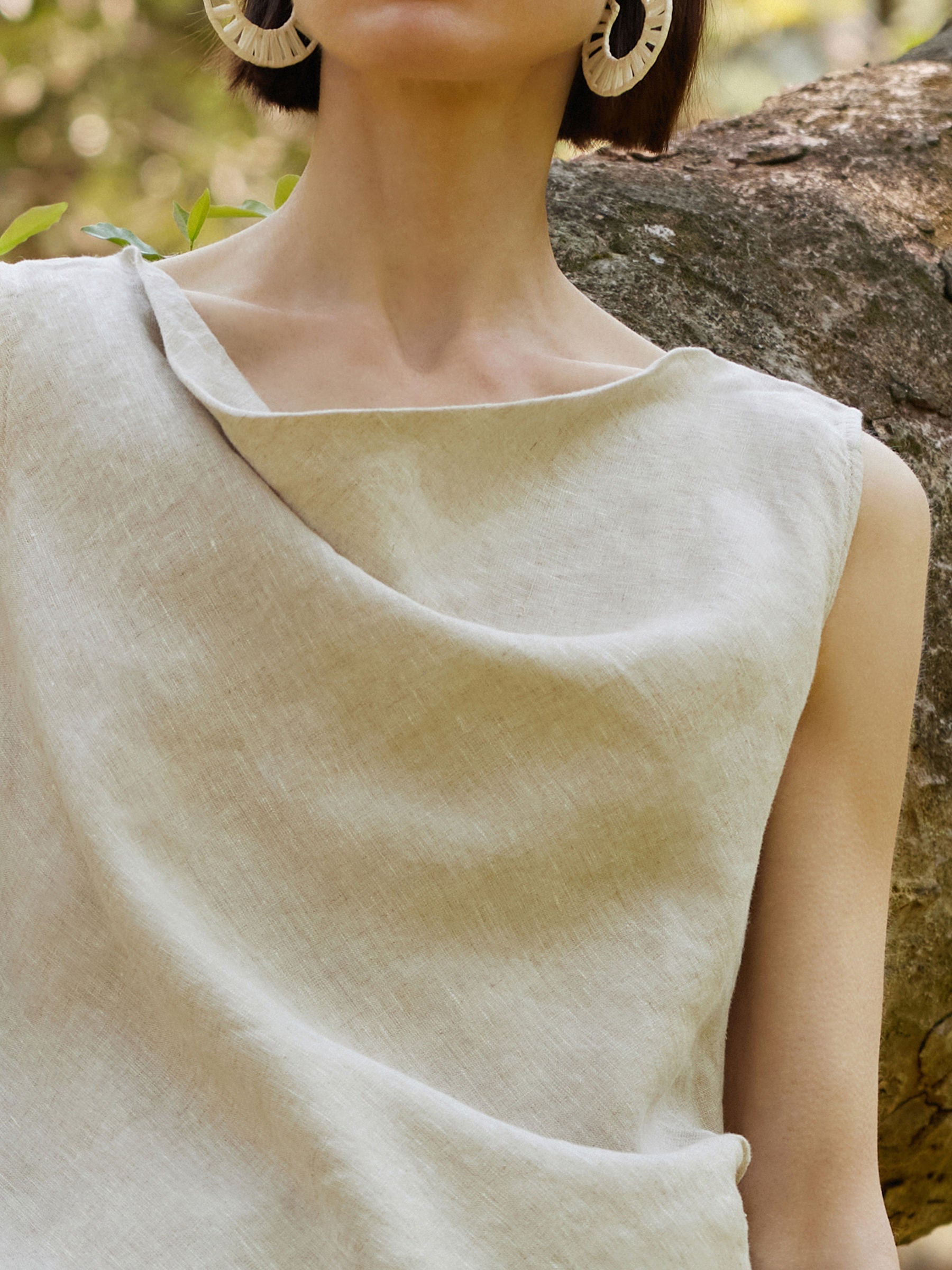 Cowl Neck Feminine Top