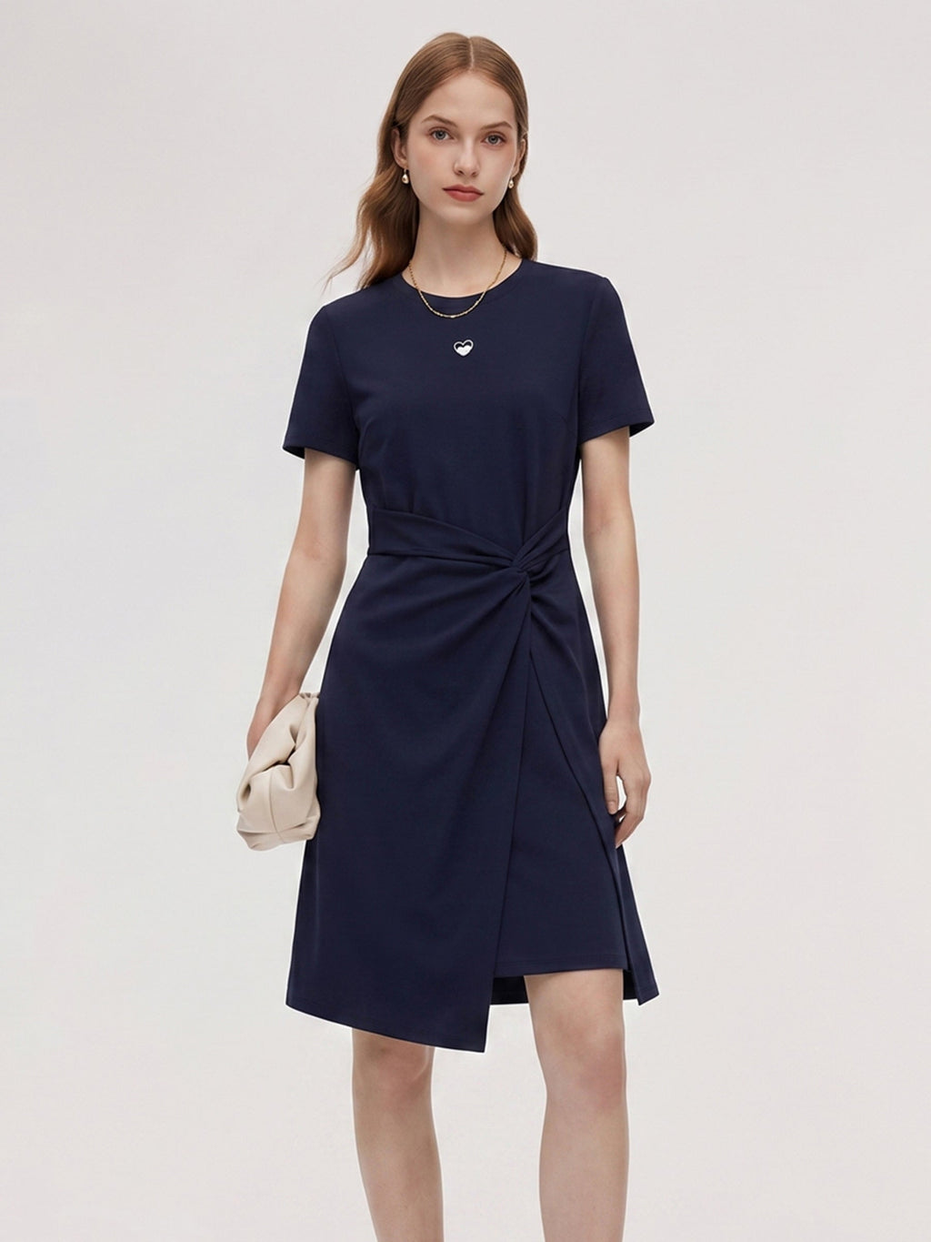Heart Print Knit Dress