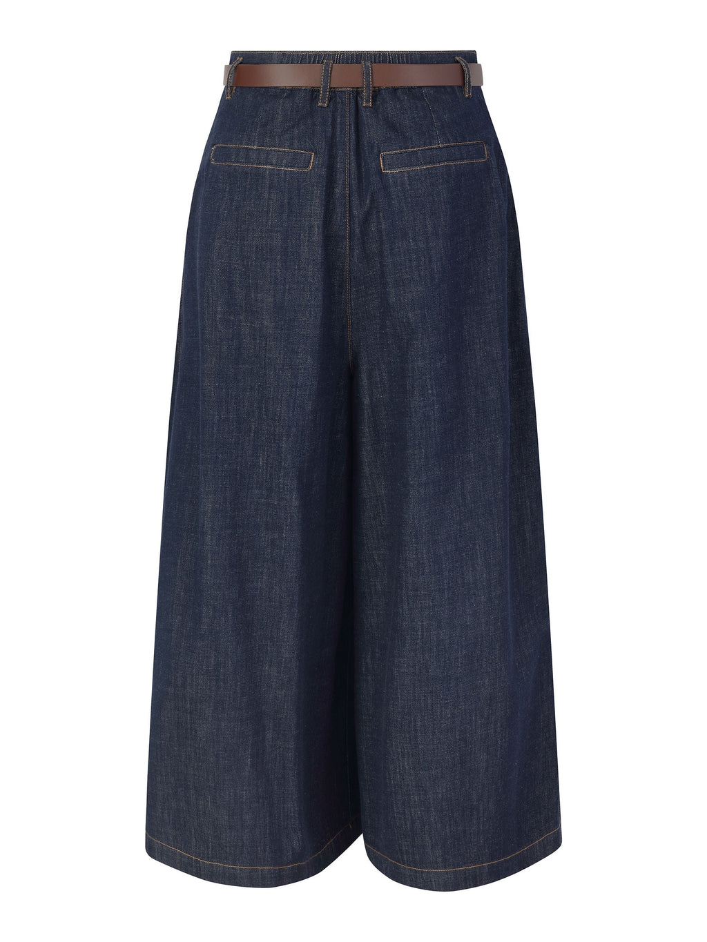 High-Rise Denim Culotte