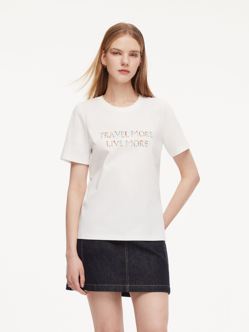 Cotton Beaded LOVE Tee