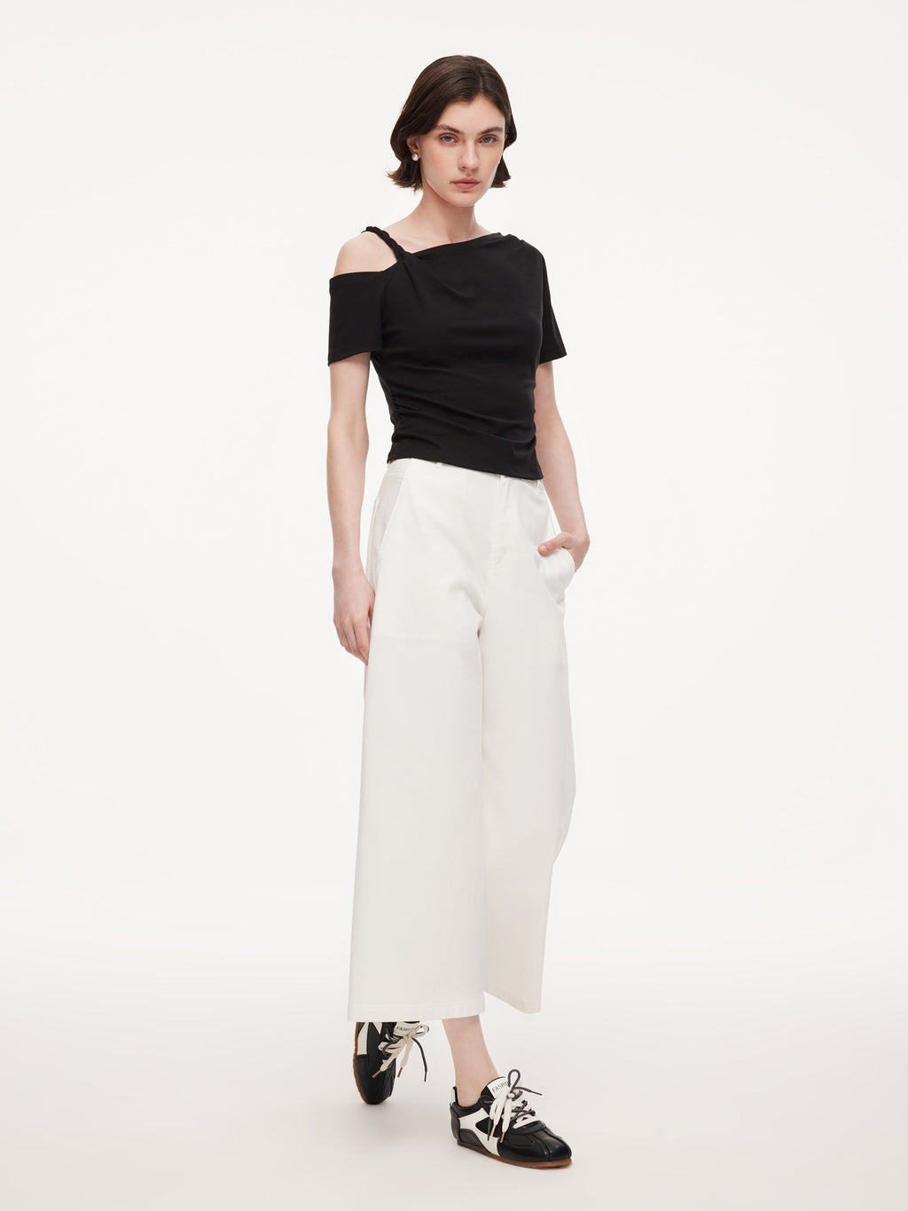 Side-Ruching Slimming Knit