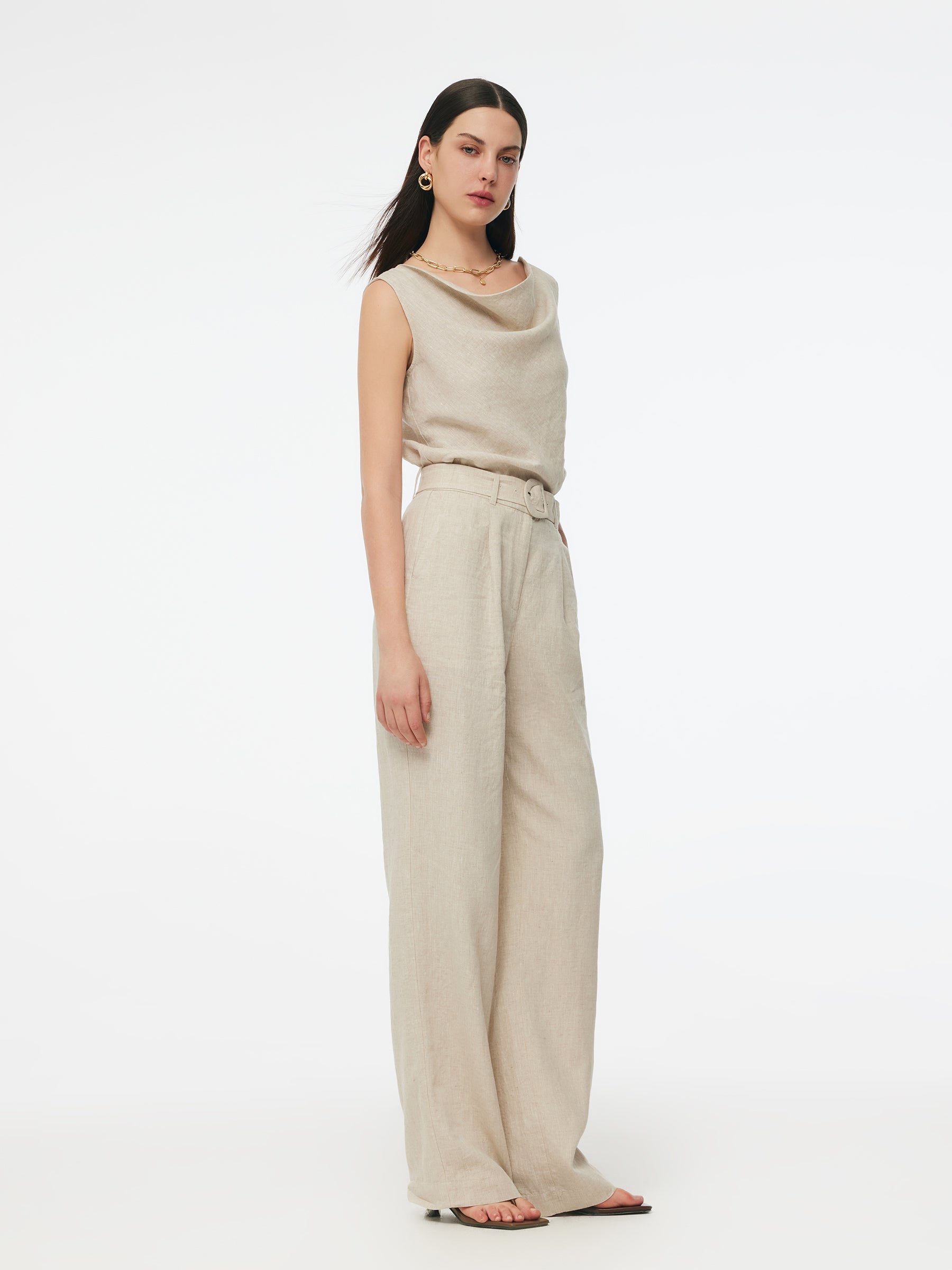 Linen H-Line Pants