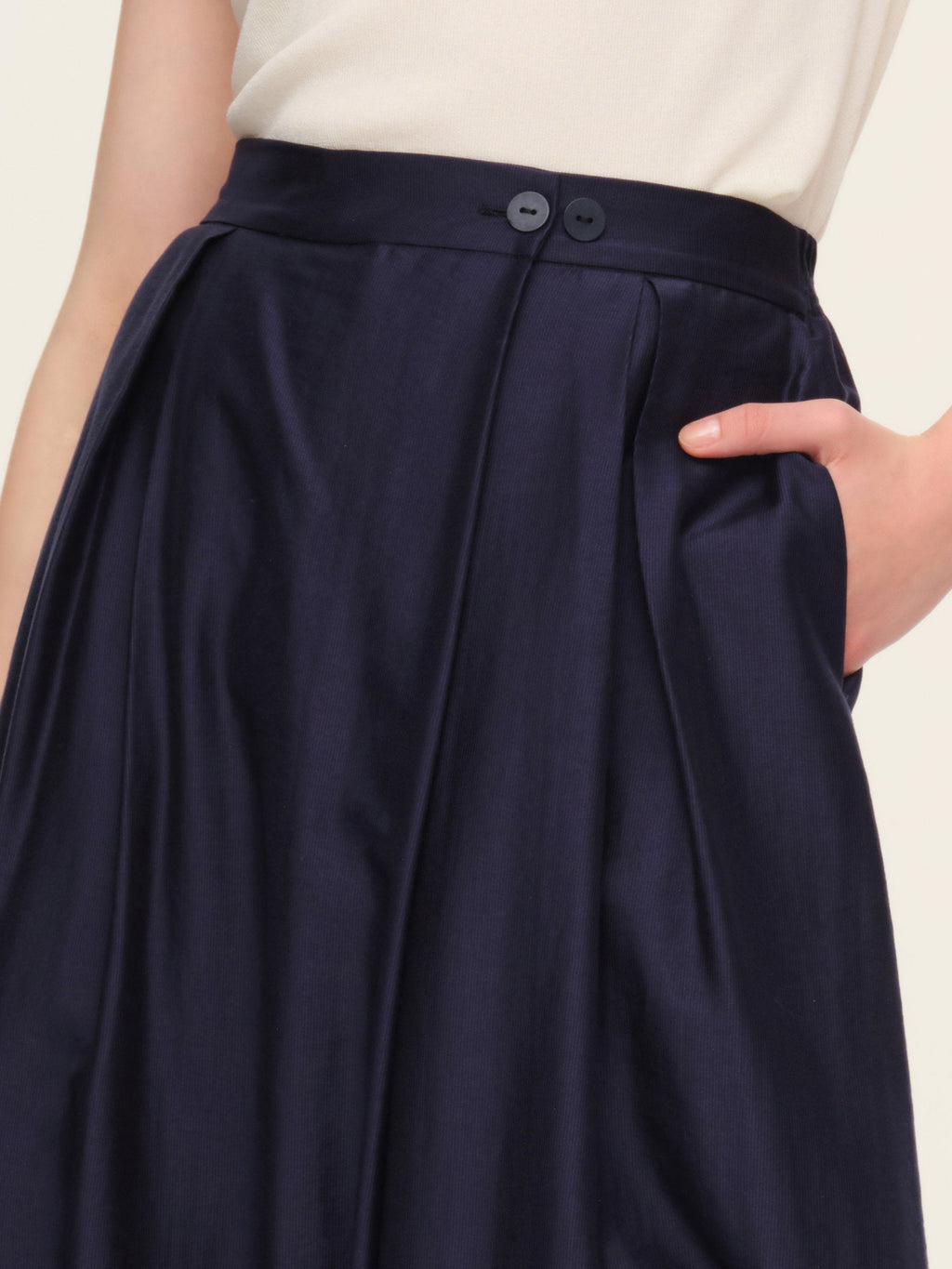 Lyocell Pleated Culottes