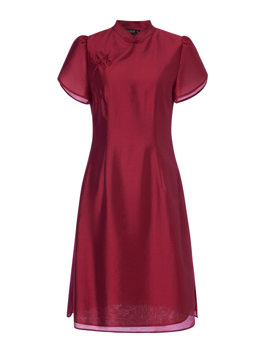 Tencel Qipao Mini Dress