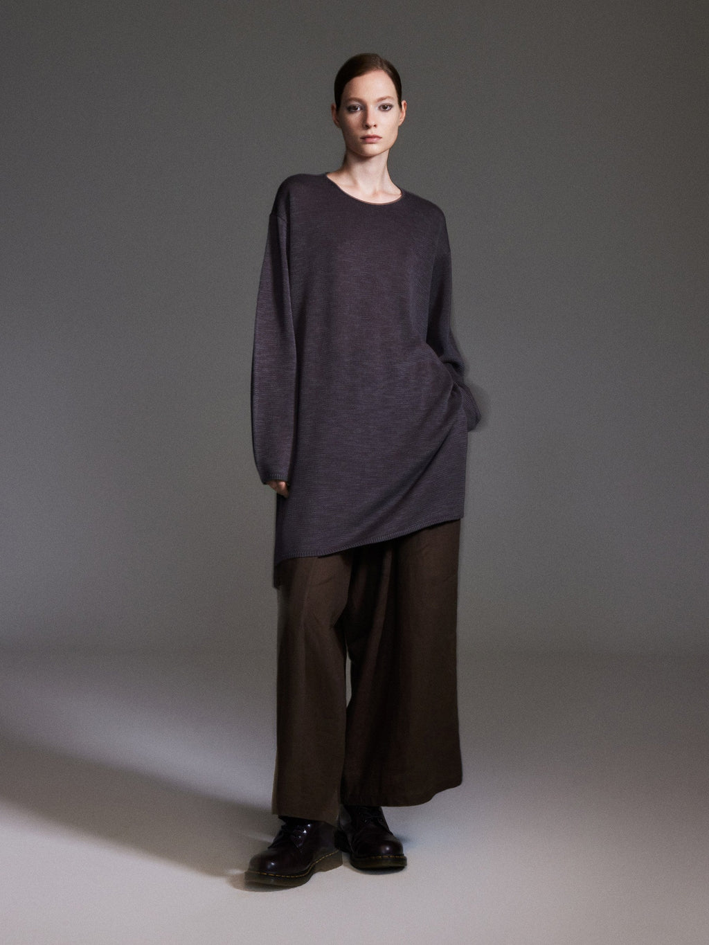 Cotton Linen Longline Sweater