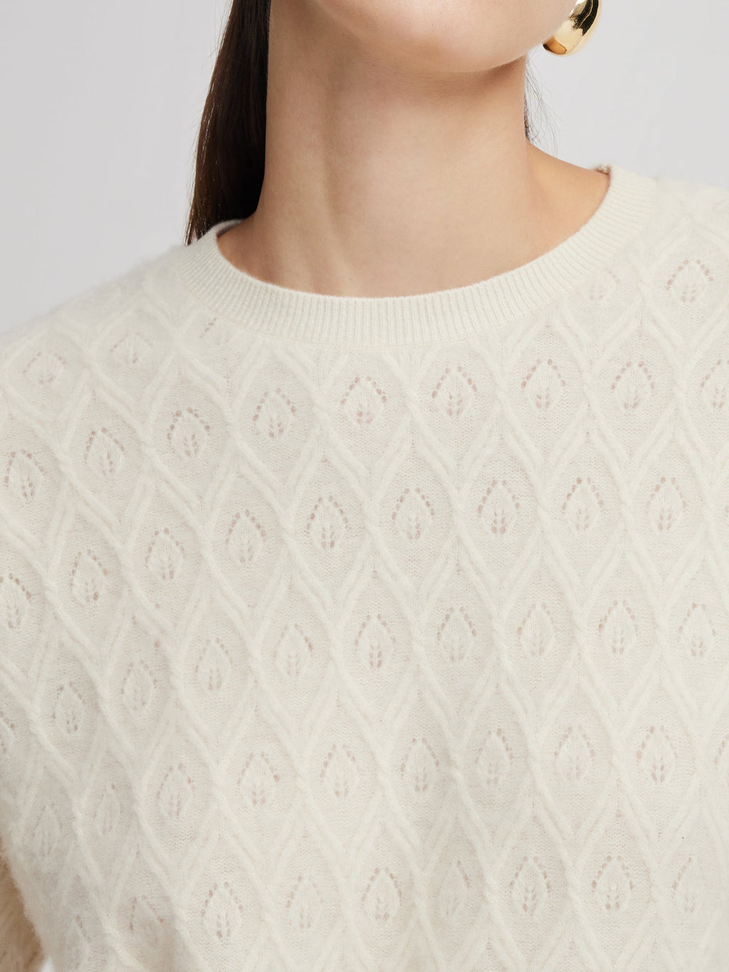 Brushed Wool Cashmere Sweater
