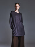 Cotton Linen Longline Sweater