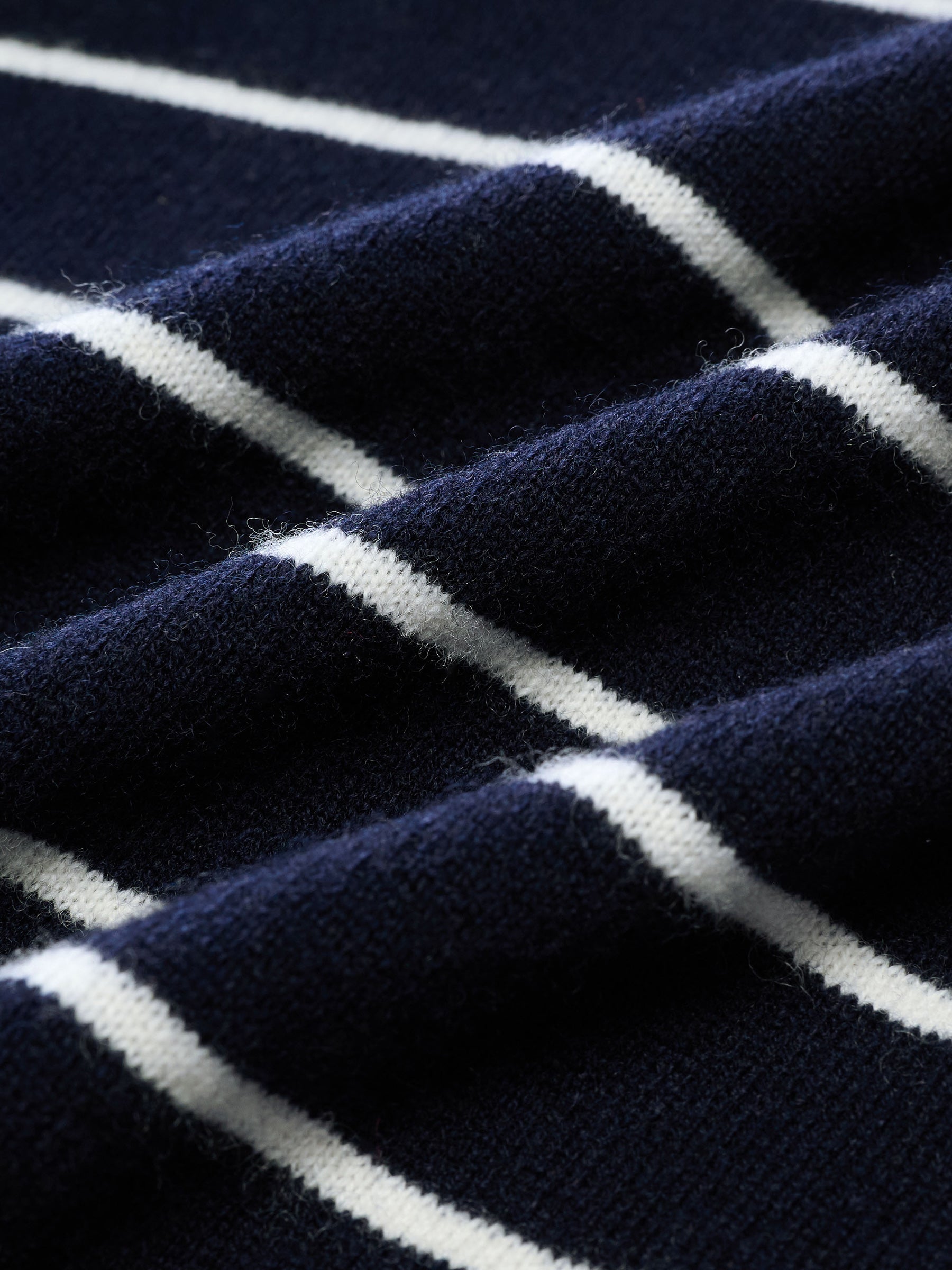 100% Wool Stripe Cardigan