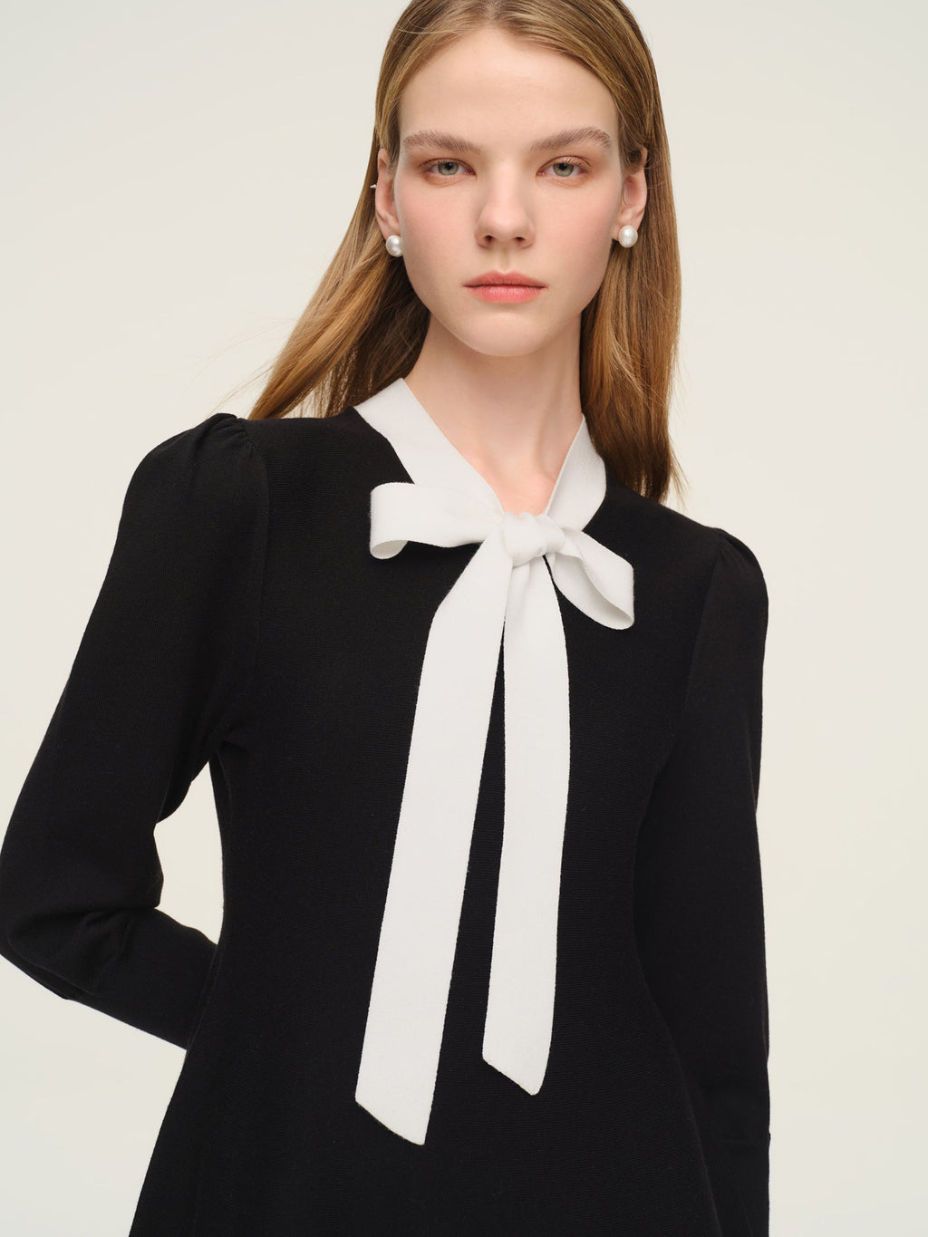 Tencel Tie-Front Mini Dress