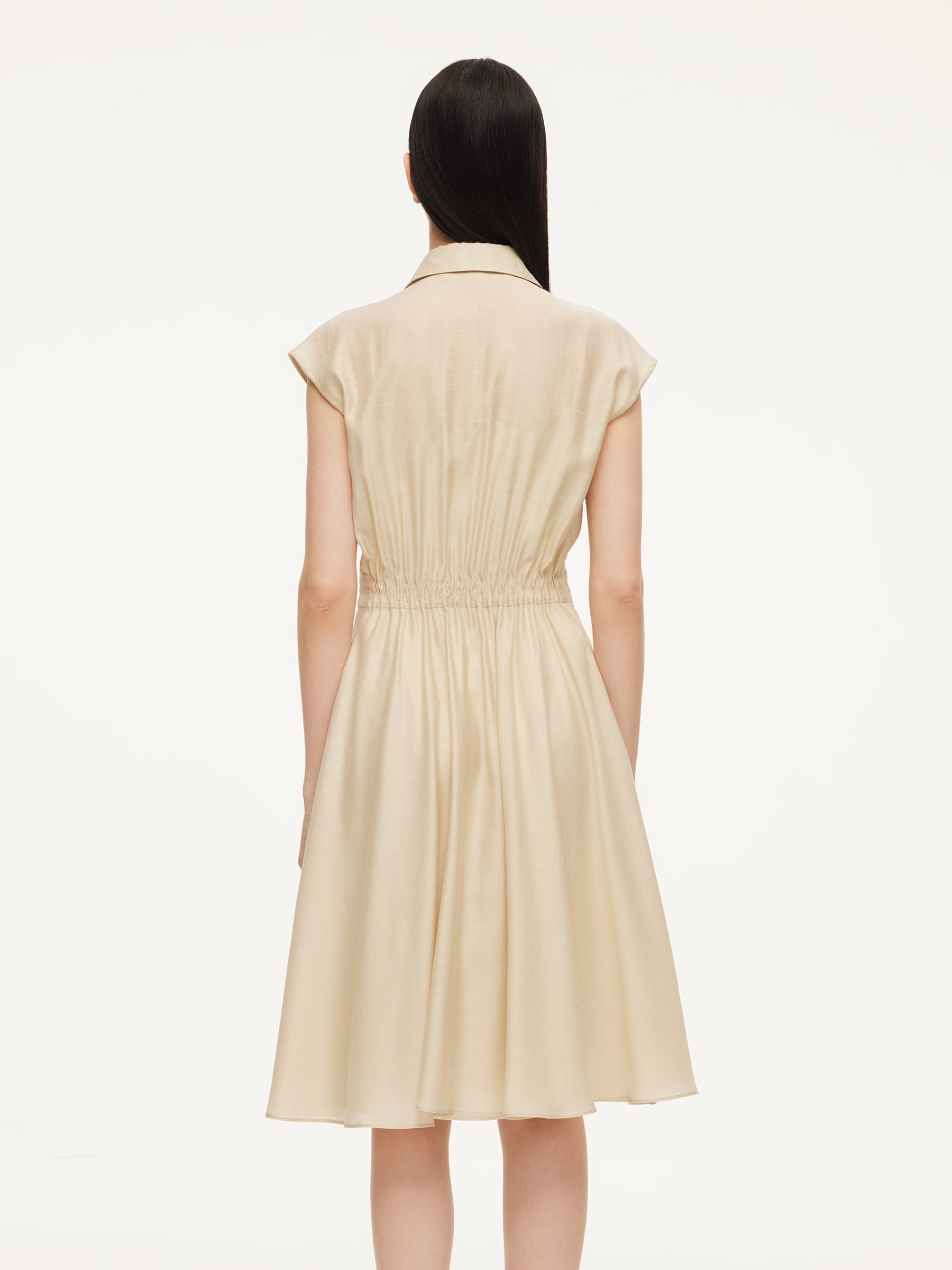 Tencel-Acetate-Linen Shirt Dress