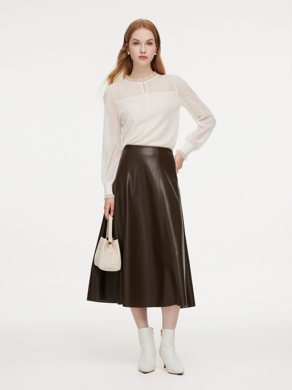 Cashmere-Blend Panelled Knit