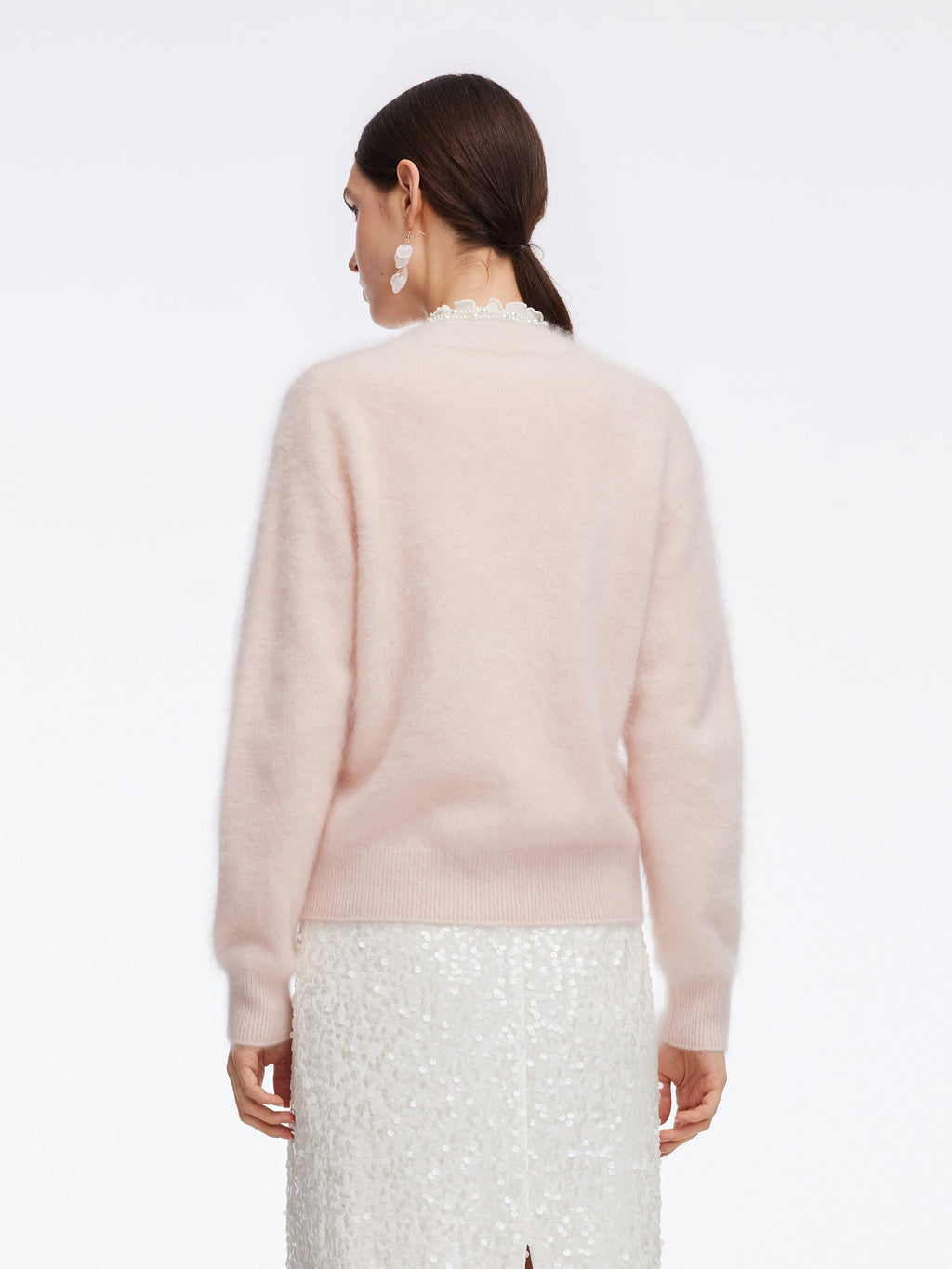 Dropped Shoulder V-Neck Cardigan