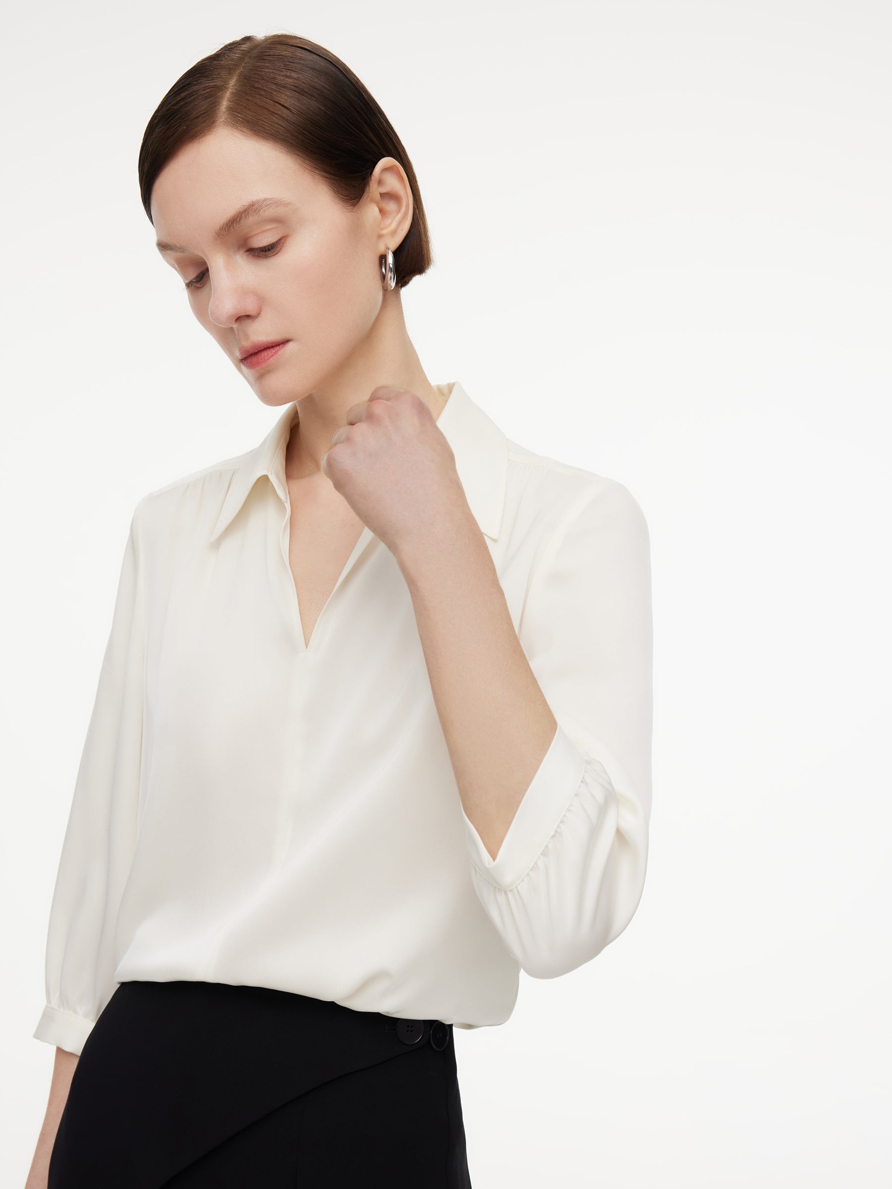 Relaxed Straight Office Shirt