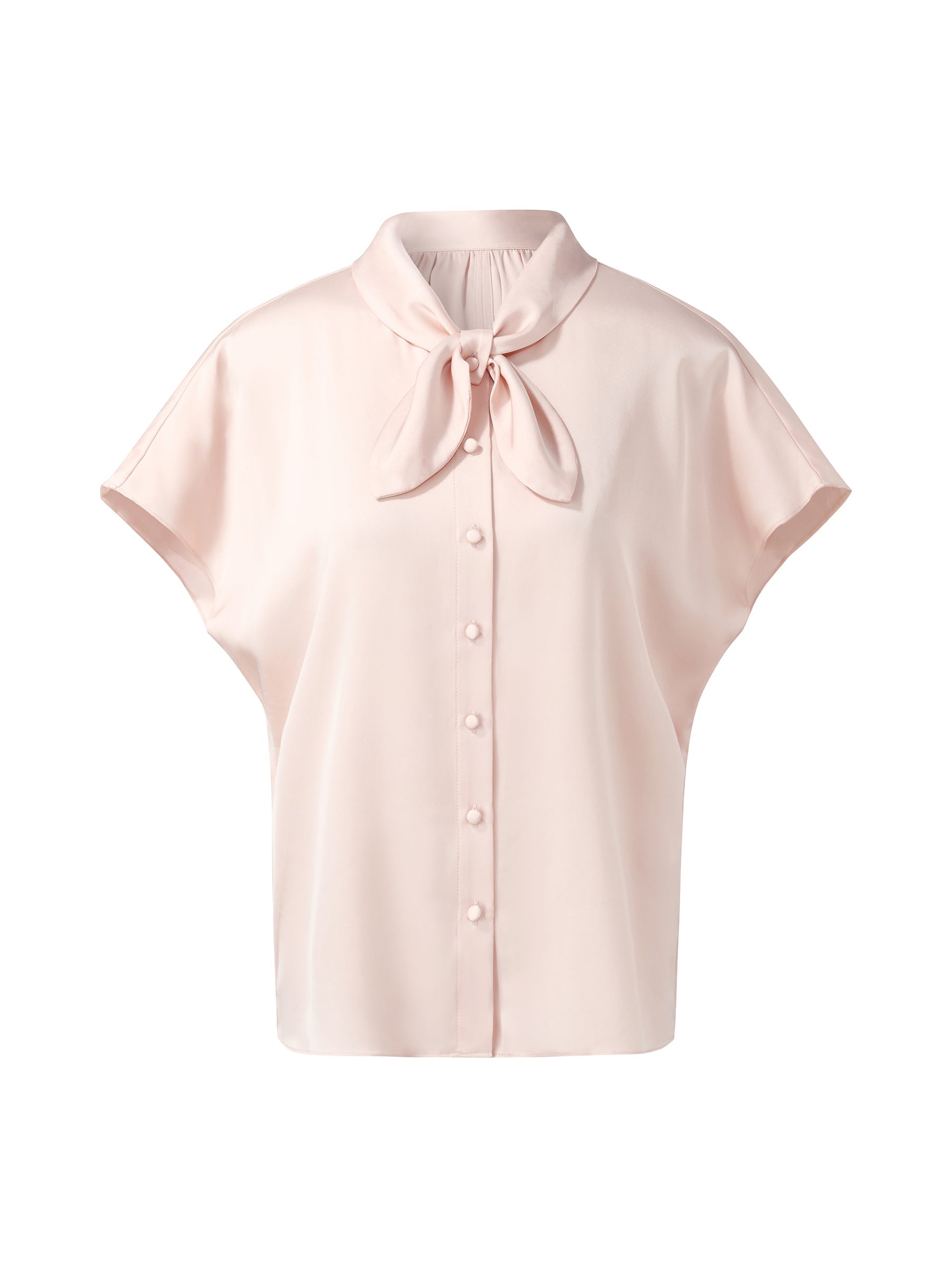 French Bow Tie Neck Shirt
