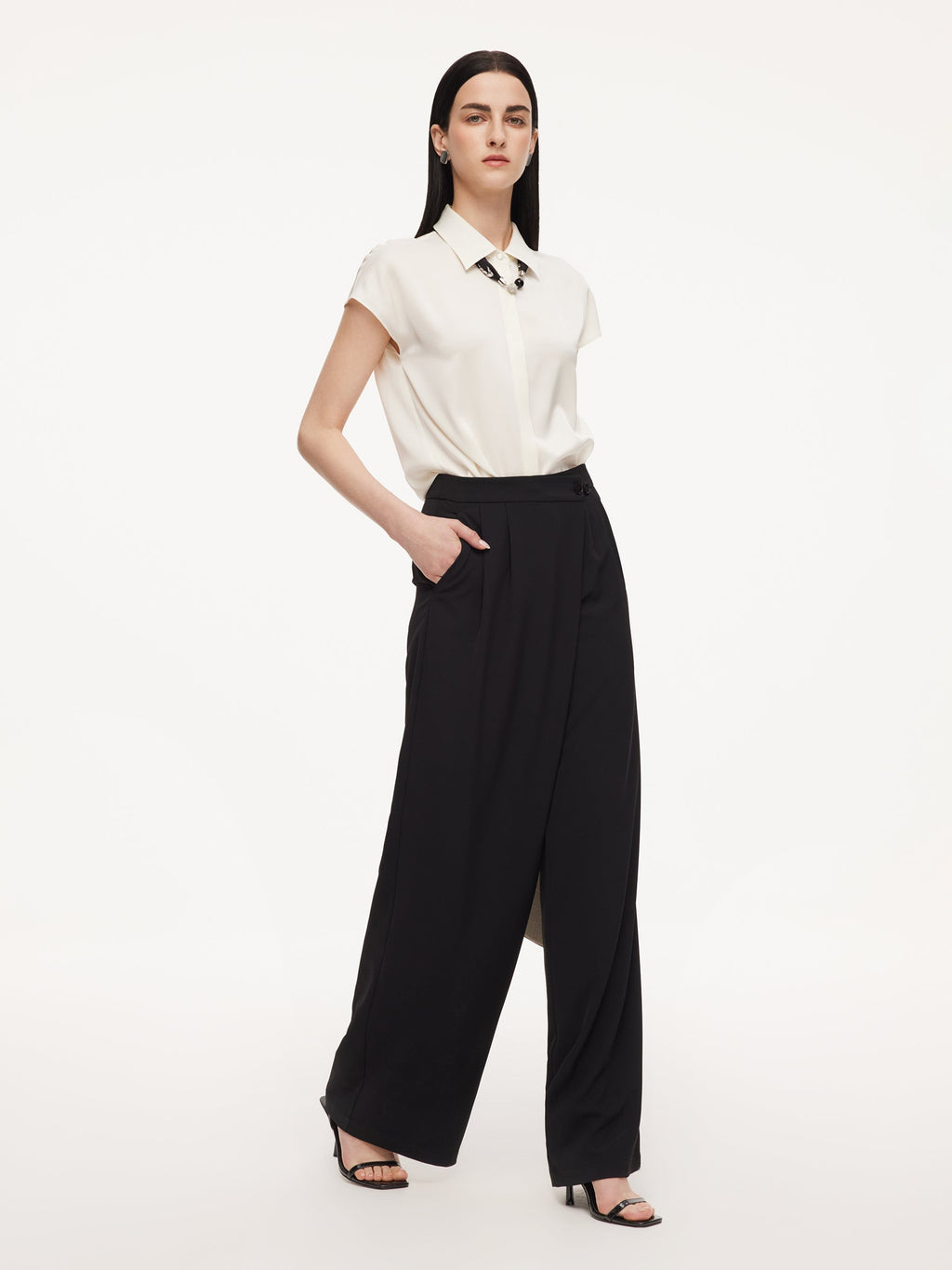 Four-Way Stretch Waist Accent Pants