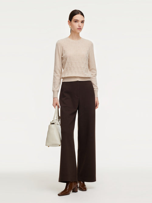100% Cashmere Inverted Trapeze Sweater