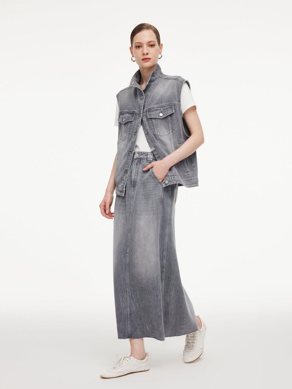 Lyocell-Cotton Vintage Vest