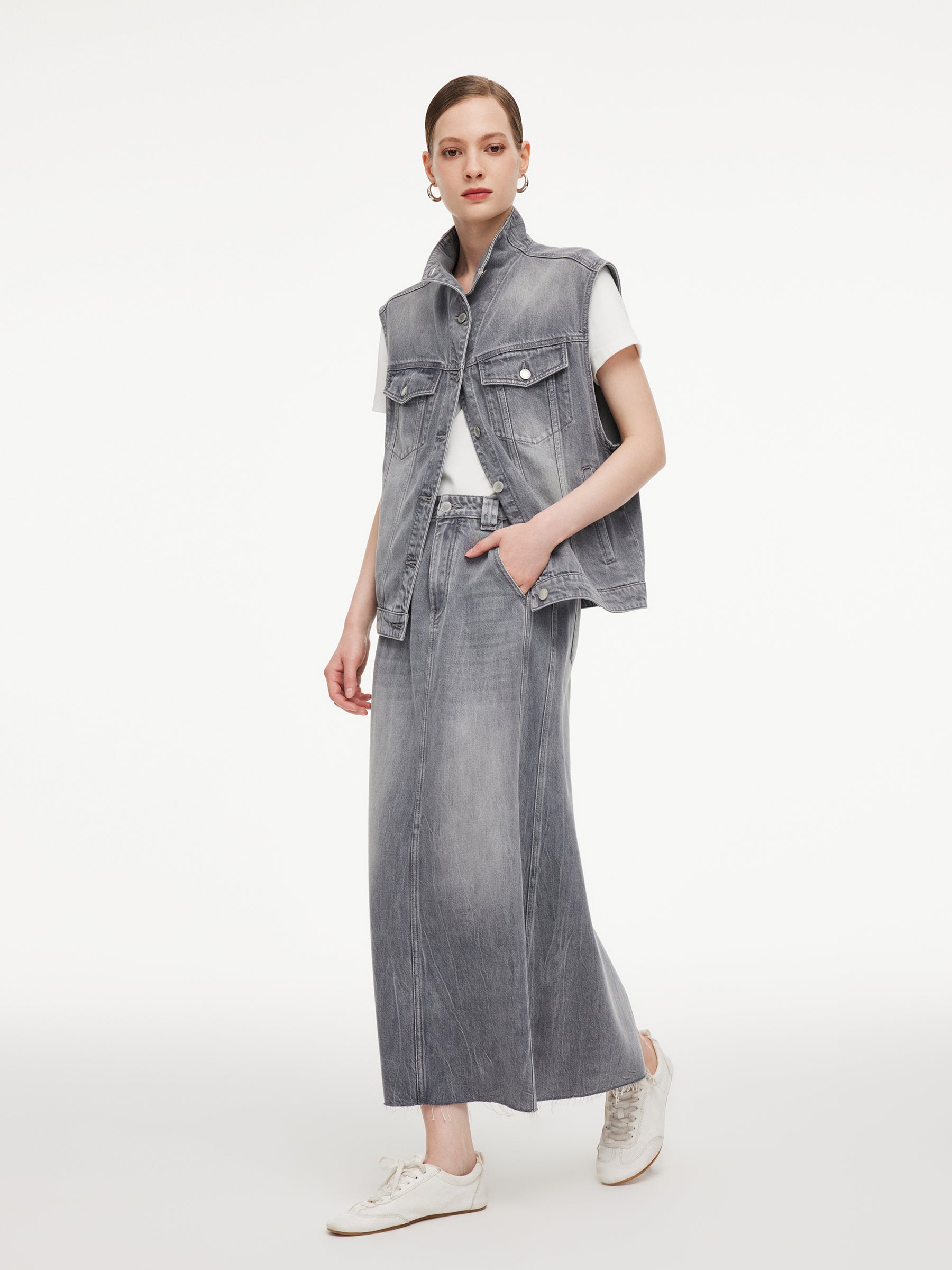 Lyocell-Cotton Vintage Vest
