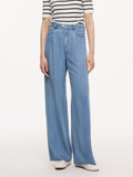 Front-Pleat Summer Denim