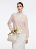 Dropped Shoulder V-Neck Cardigan