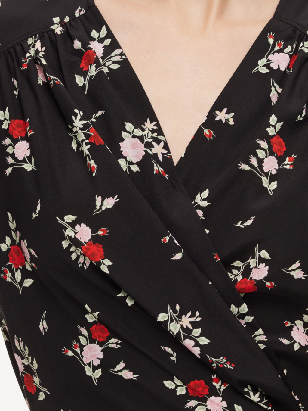 Mulberry Silk Floral Wrap Dress