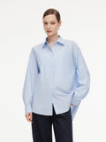 Oversized Letter Embroidered Shirt