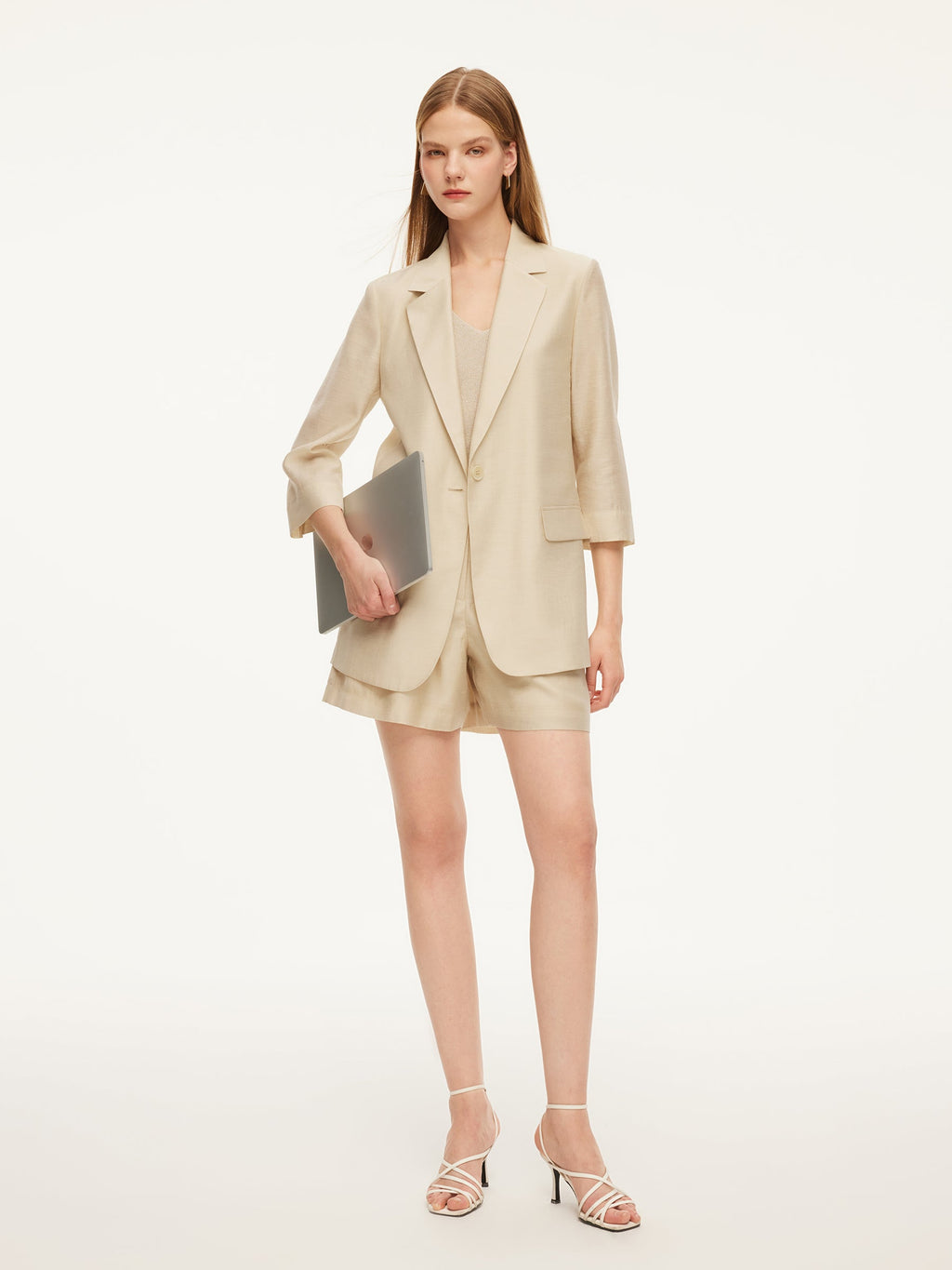 Tencel-Acetate 3/4 Blazer