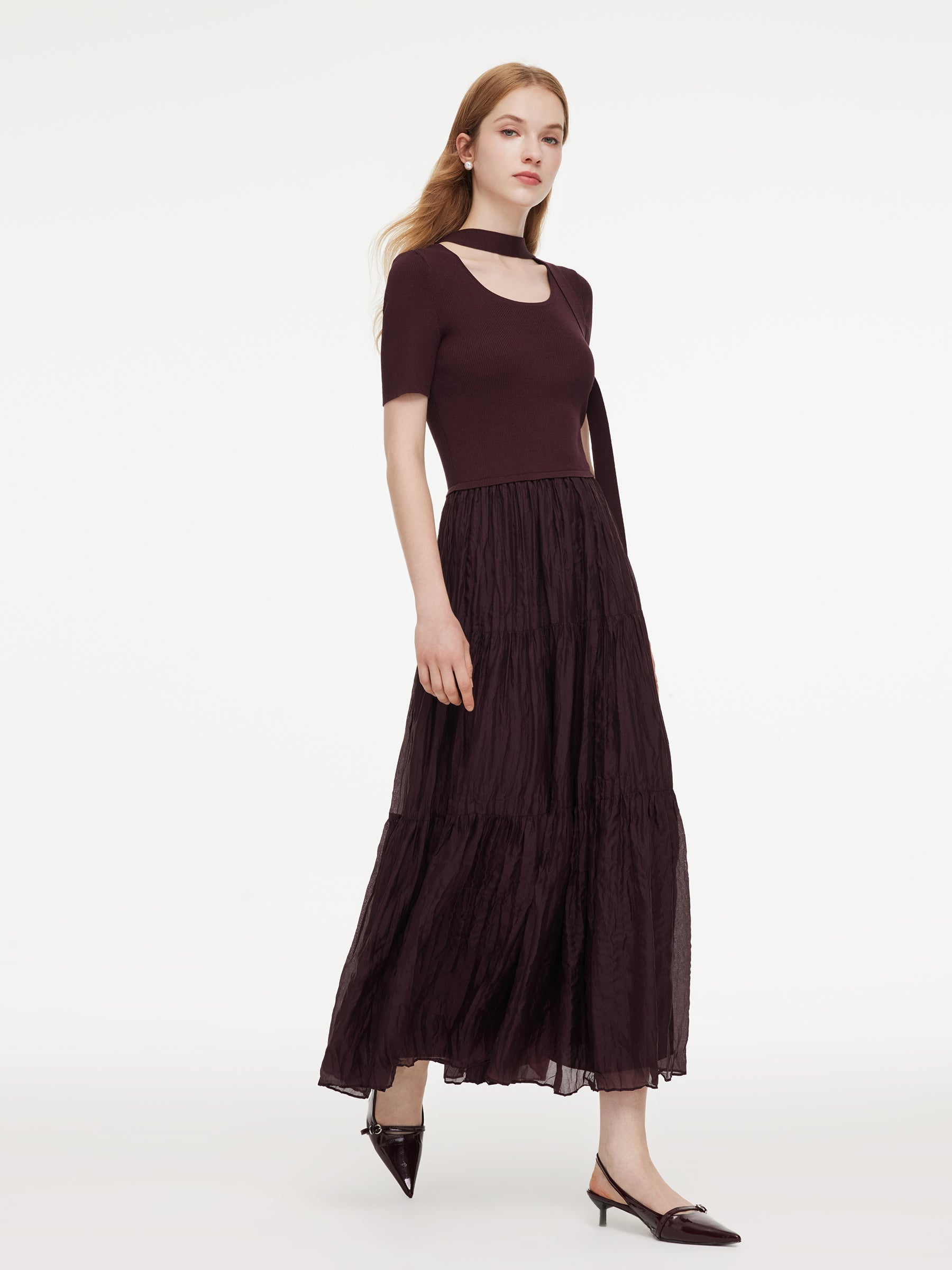 Tencel Tiered Maxi Dress
