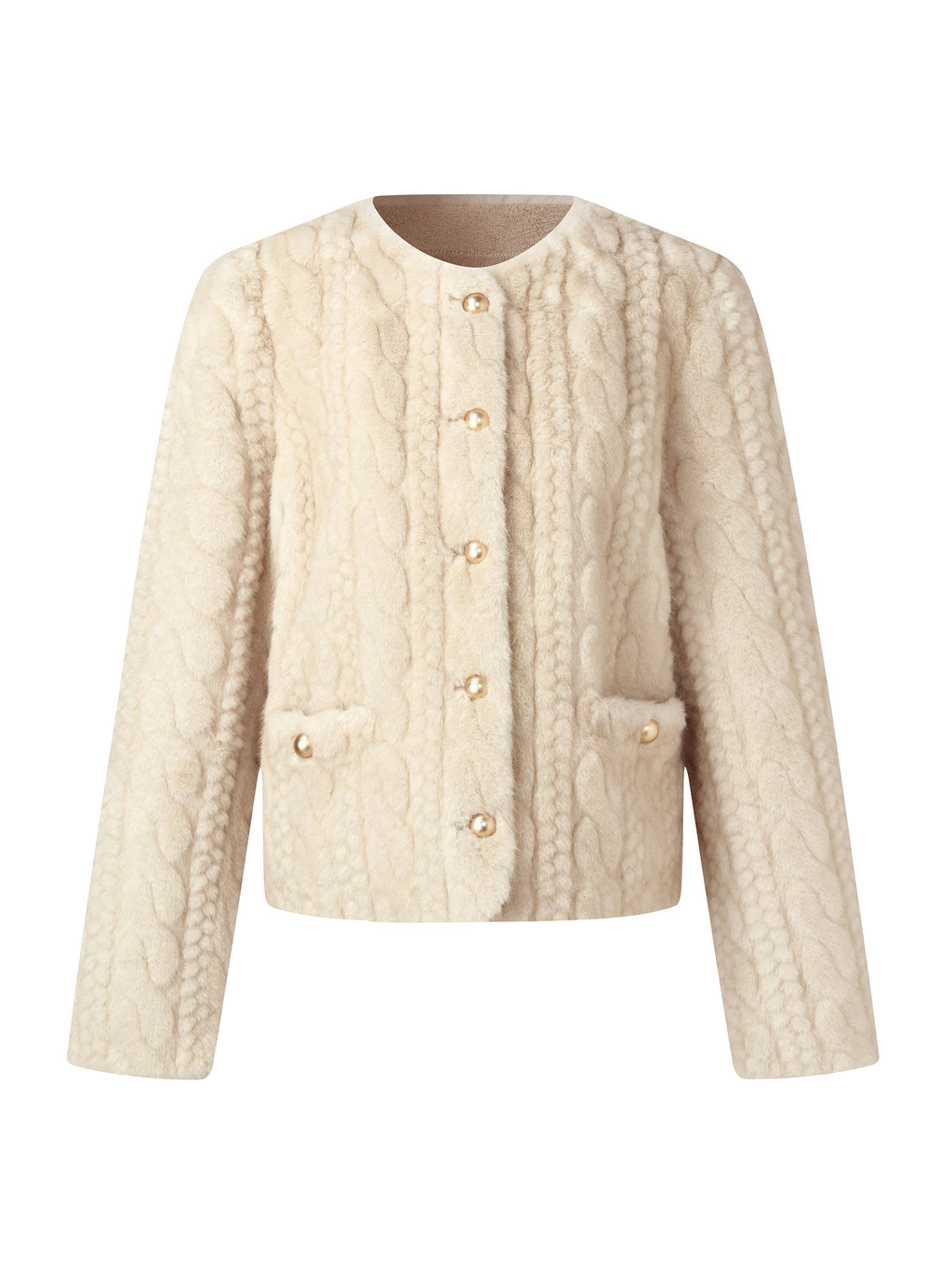 Eco-Fur Cropped Coat