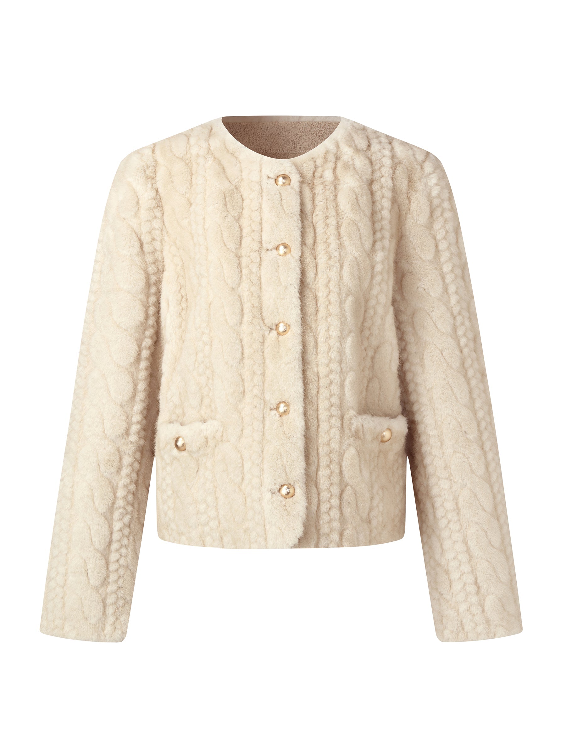 Eco-Fur Cropped Coat
