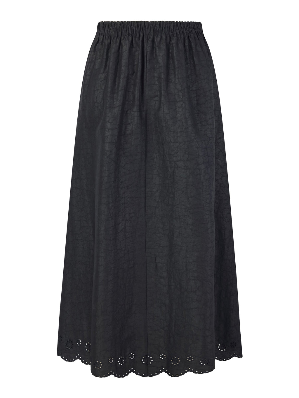 Silk Embroidered A-Line Skirt