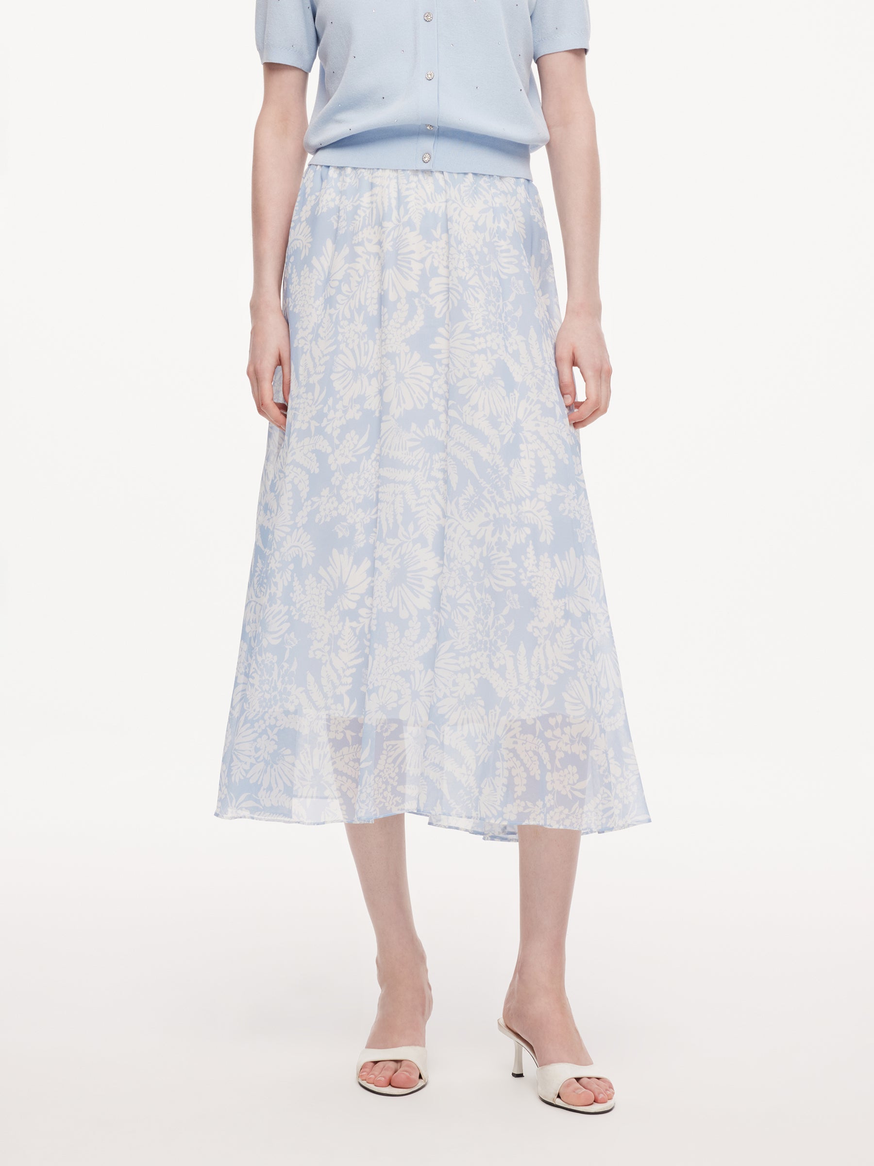 Mulberry Silk A-Line Skirt