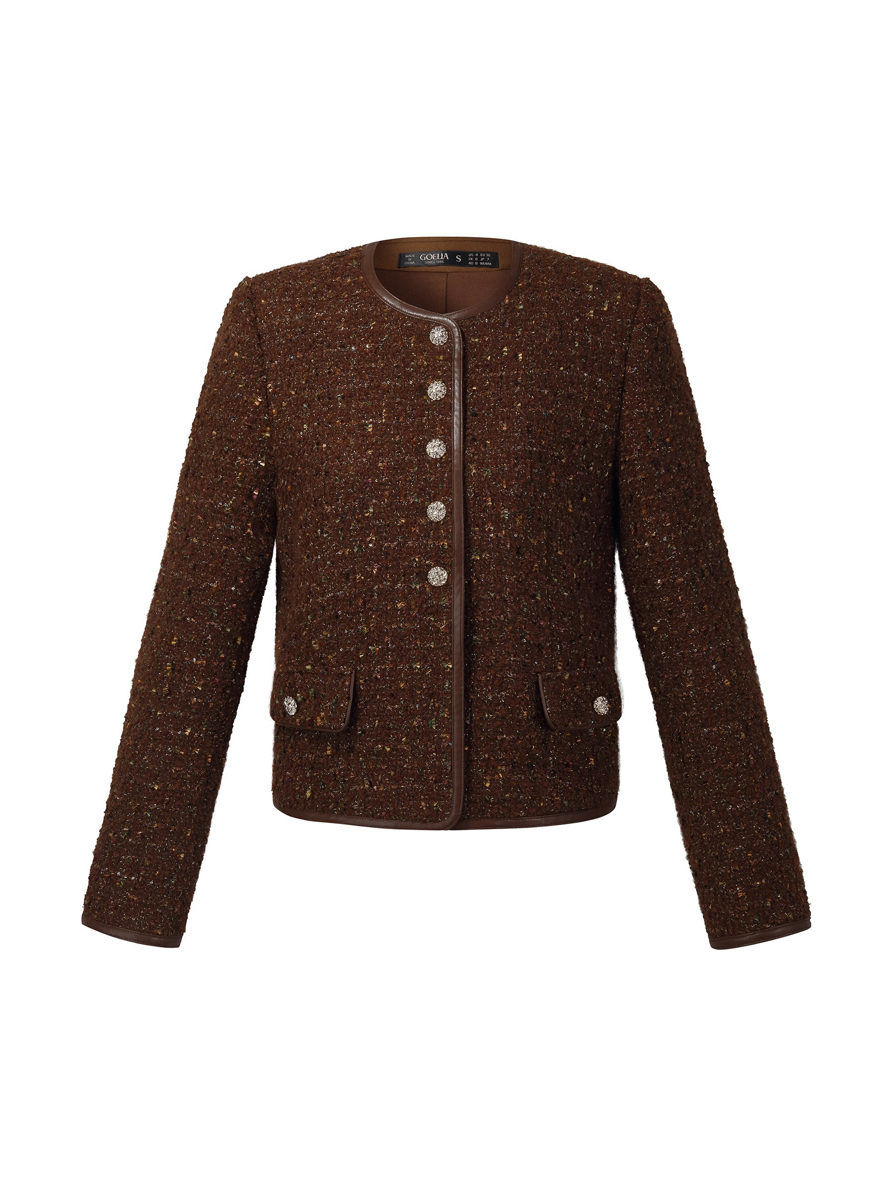 Wool Blend Sequin Jacket