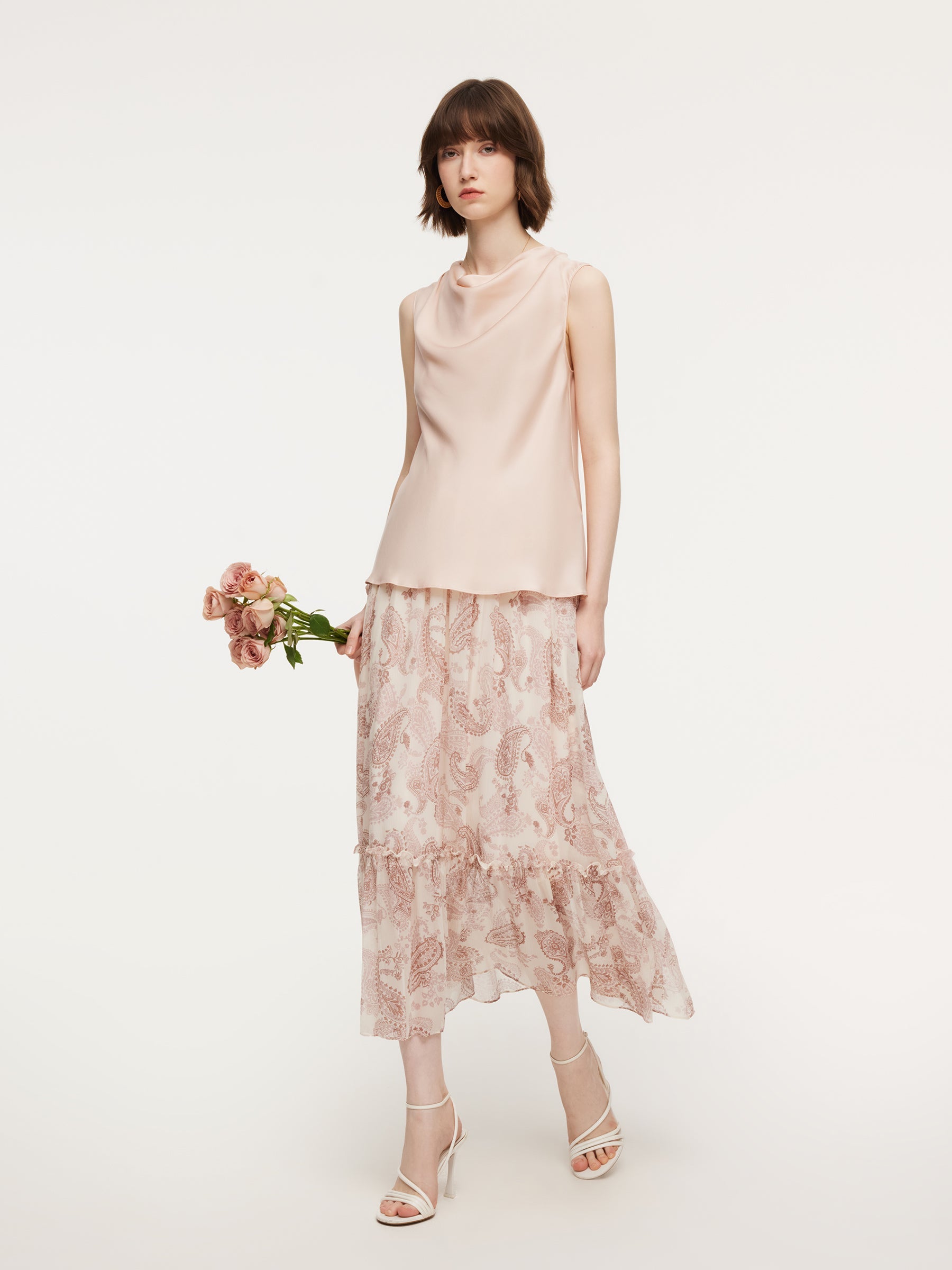 Tailored Cowl Silhouette Top