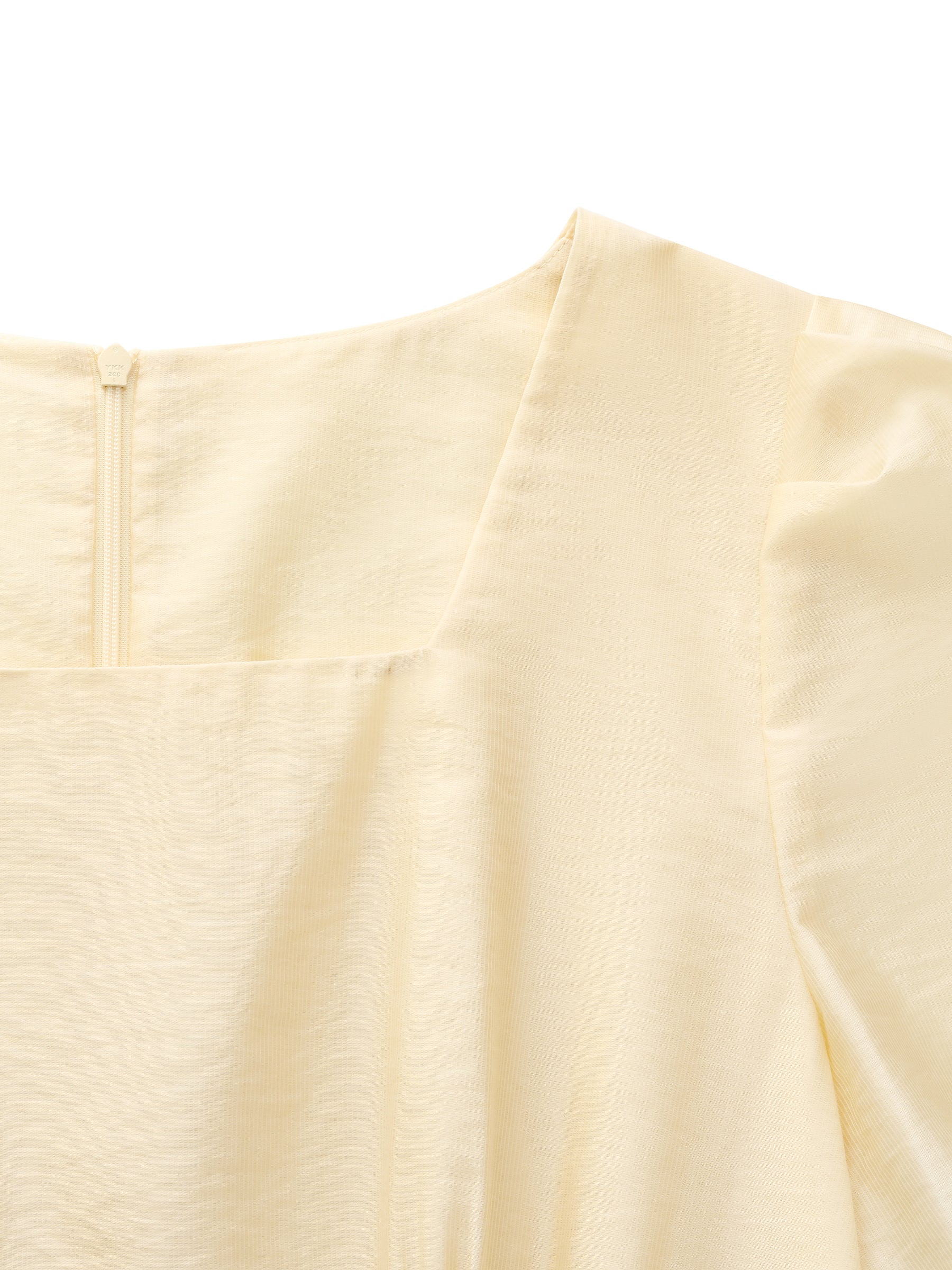 Square Neck Gathered Dress