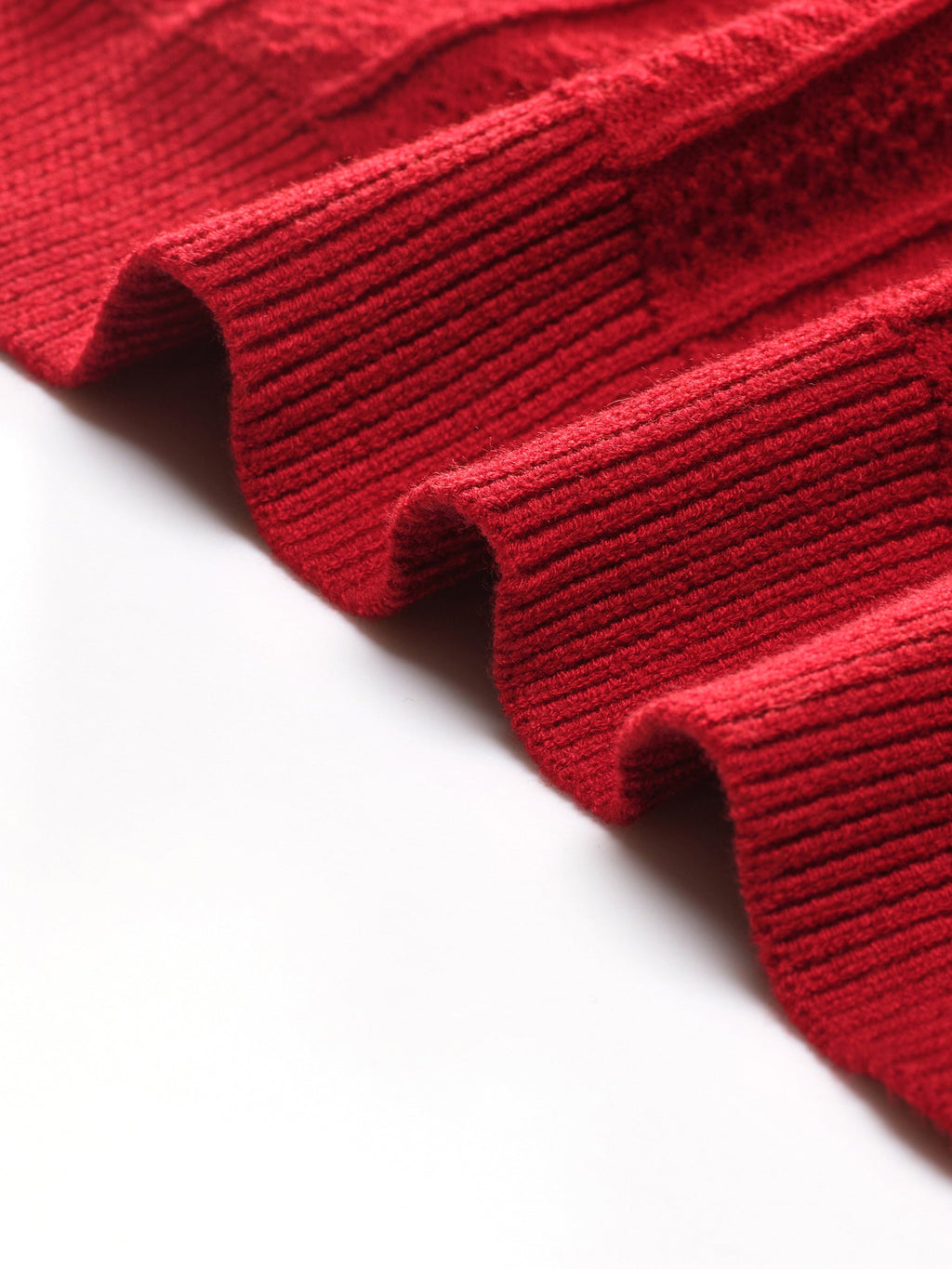 Tencel Wool Ruffle Cuff Cardigan