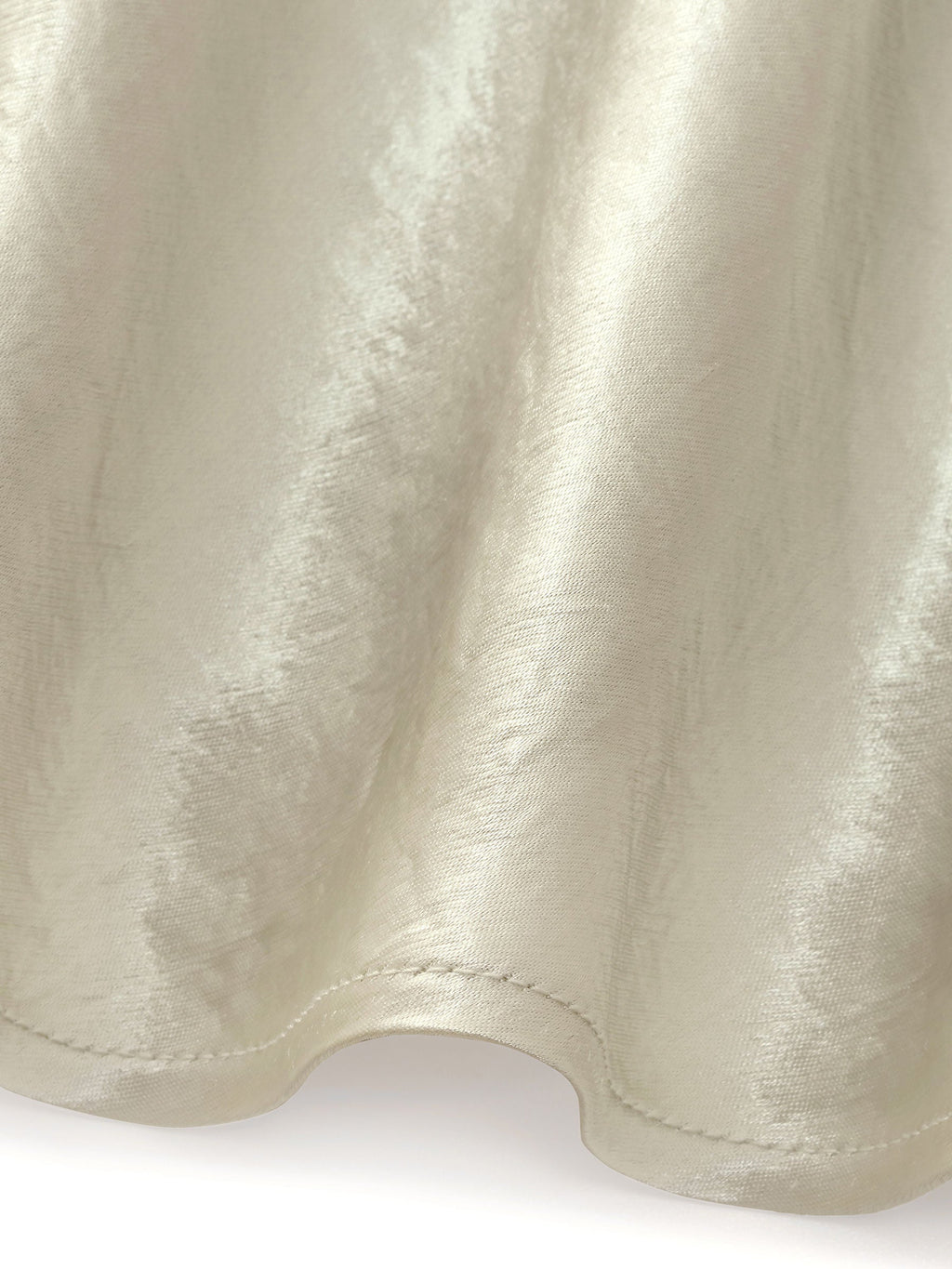 Acetate Bias-Cut V-Neck