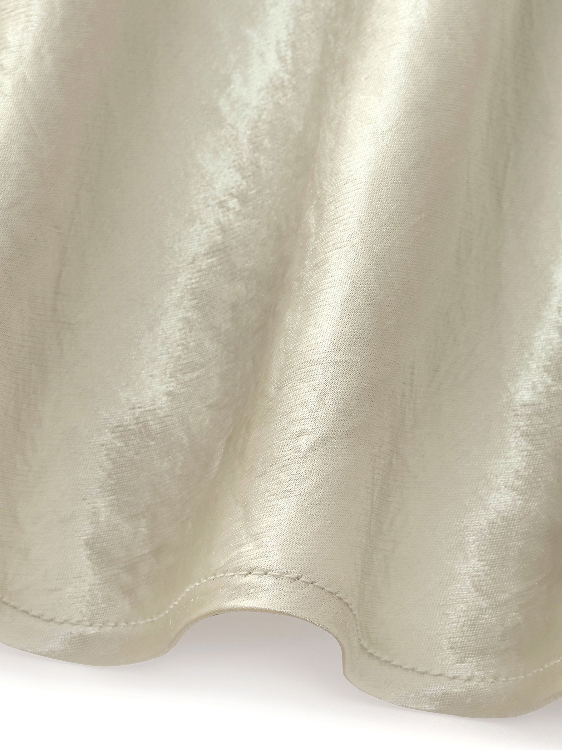 Acetate Bias-Cut V-Neck