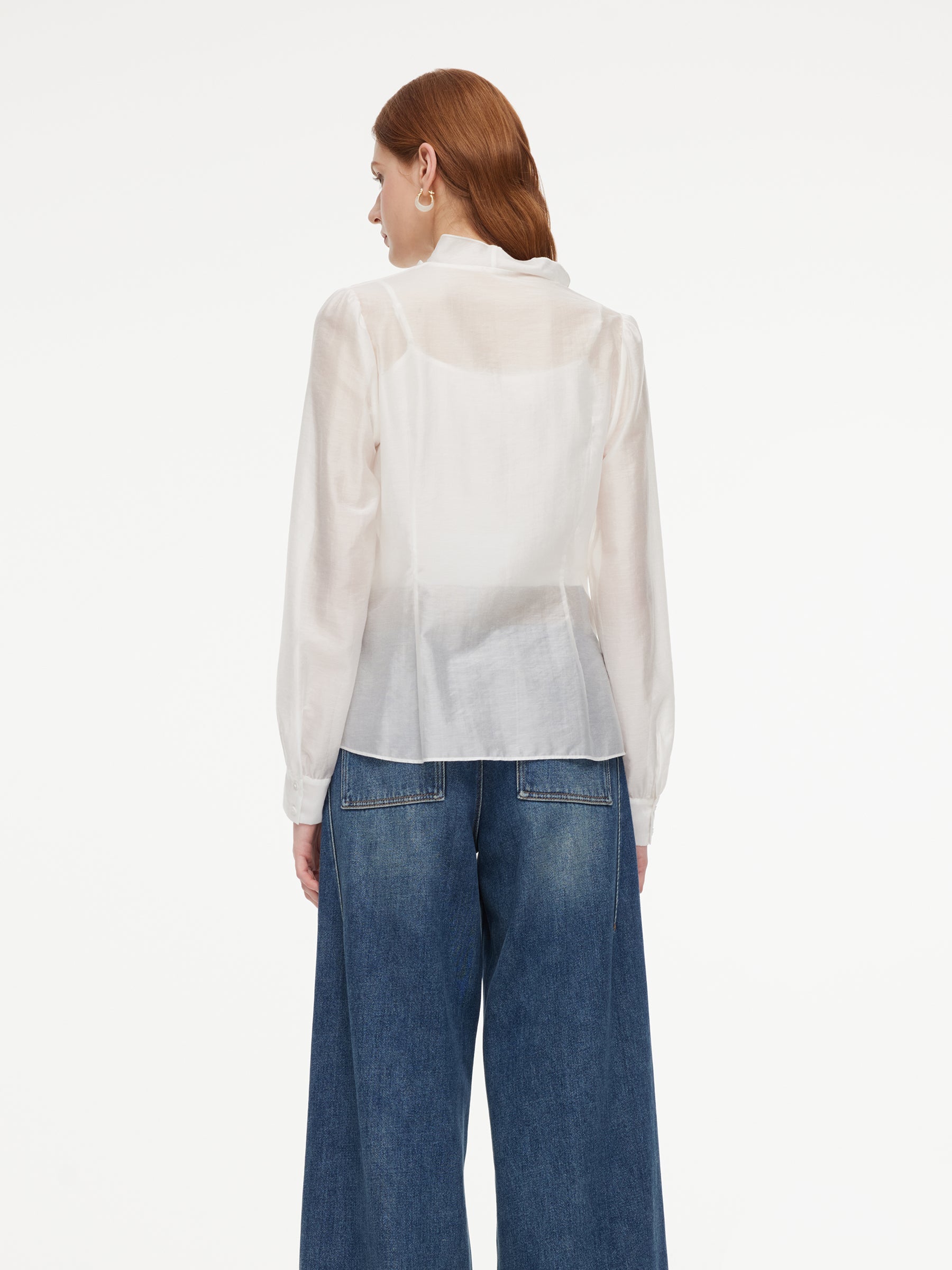 Tencel Ruffle Shirt