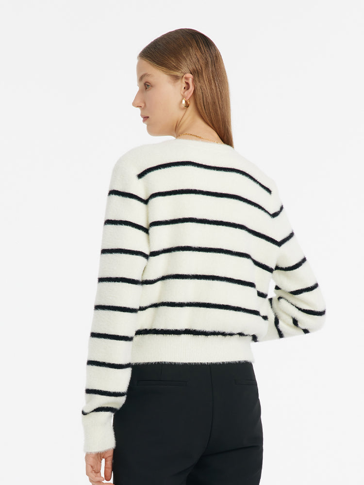 Metallic Button Versatile Cardigan