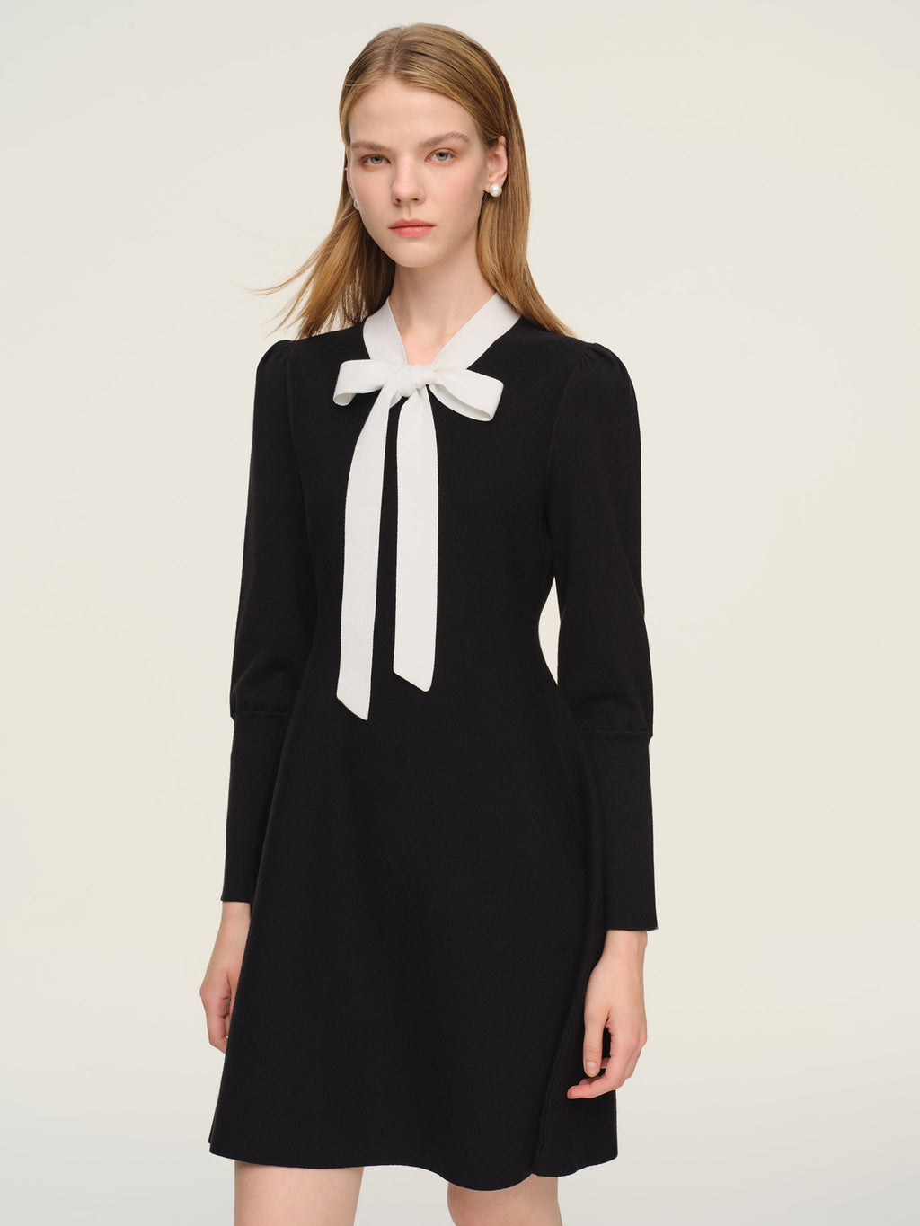 Tencel Tie-Front Mini Dress