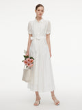 High-Waist A-Line Shirt Dress