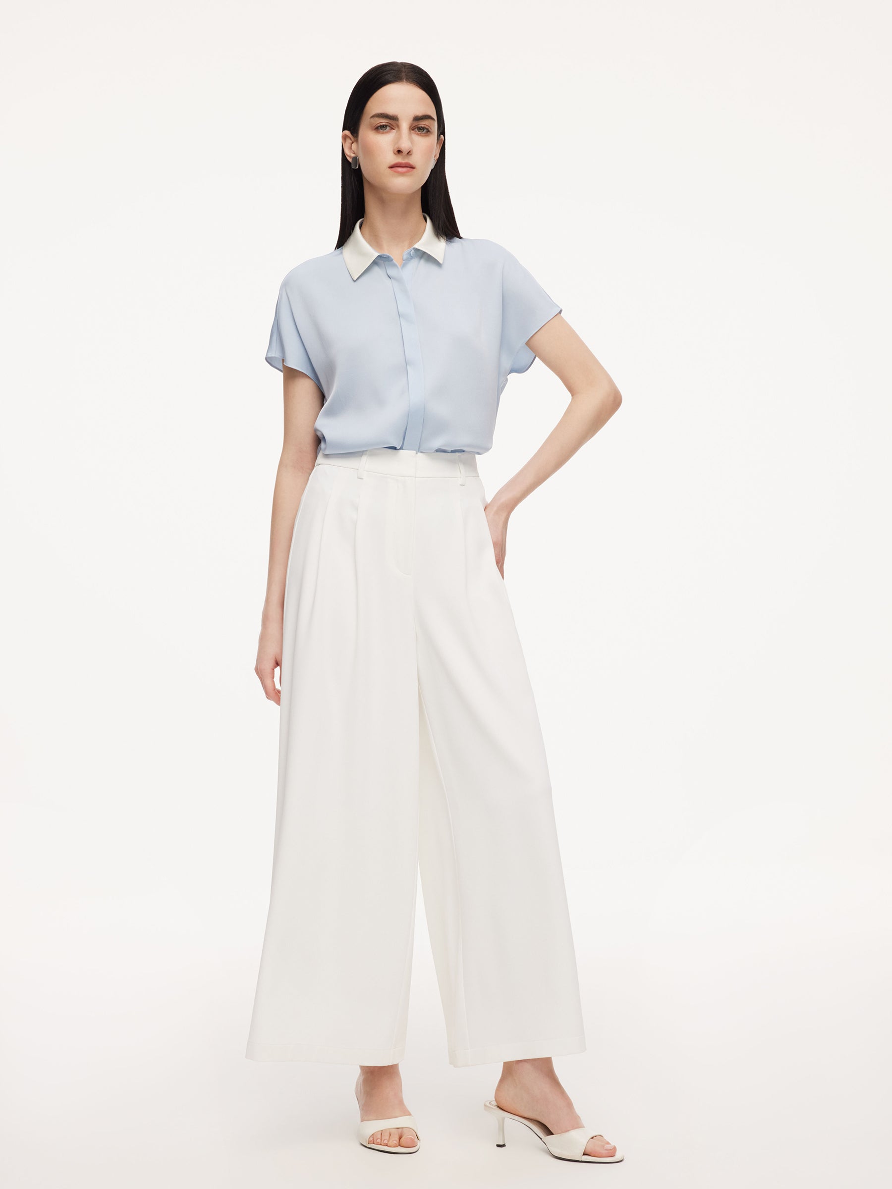 Micro-Elastic Ankle-Length Pants