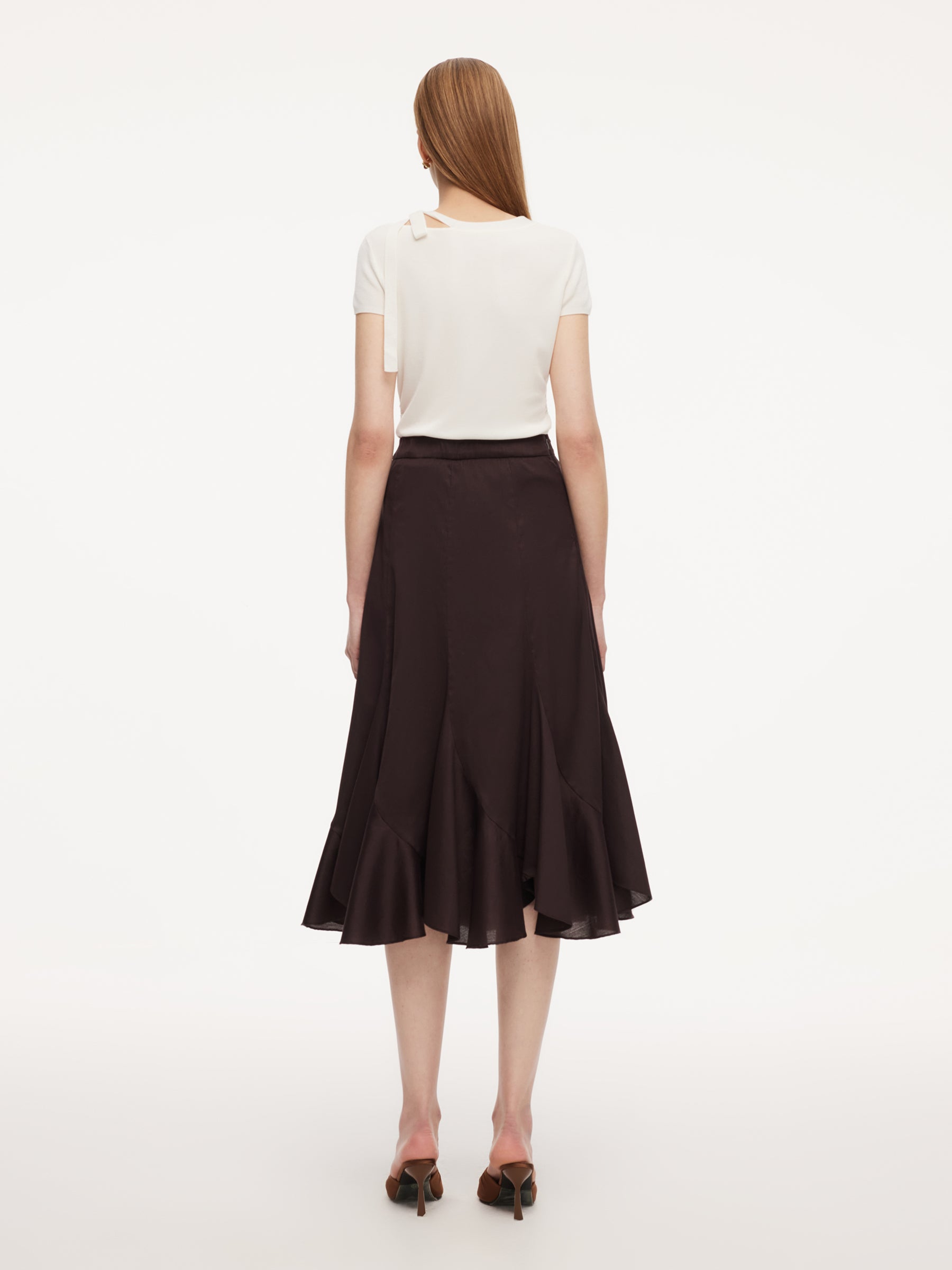 High-Waist Mermaid Cotton Skirt
