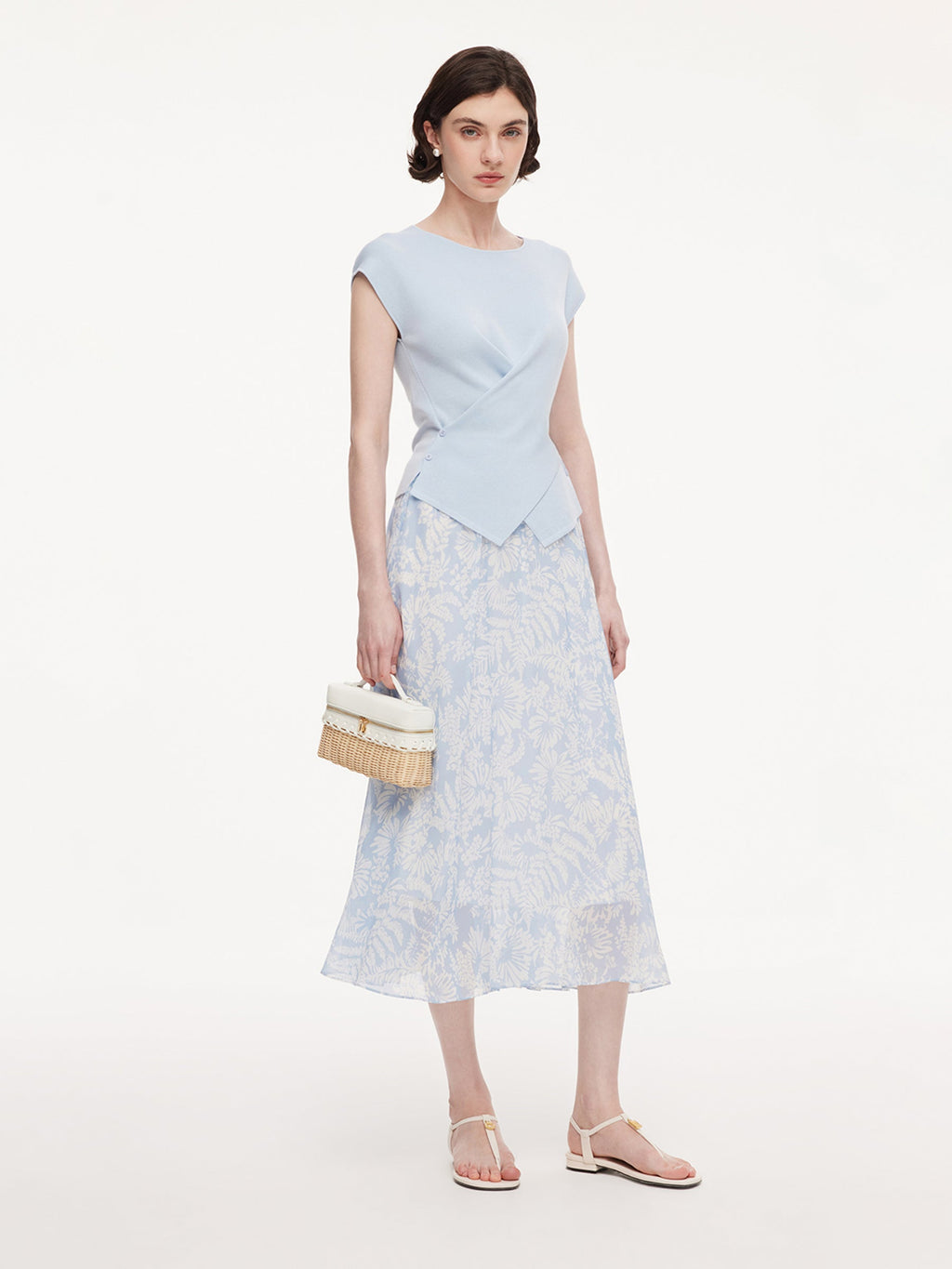 Lyocell-Triacetate Wrap Top
