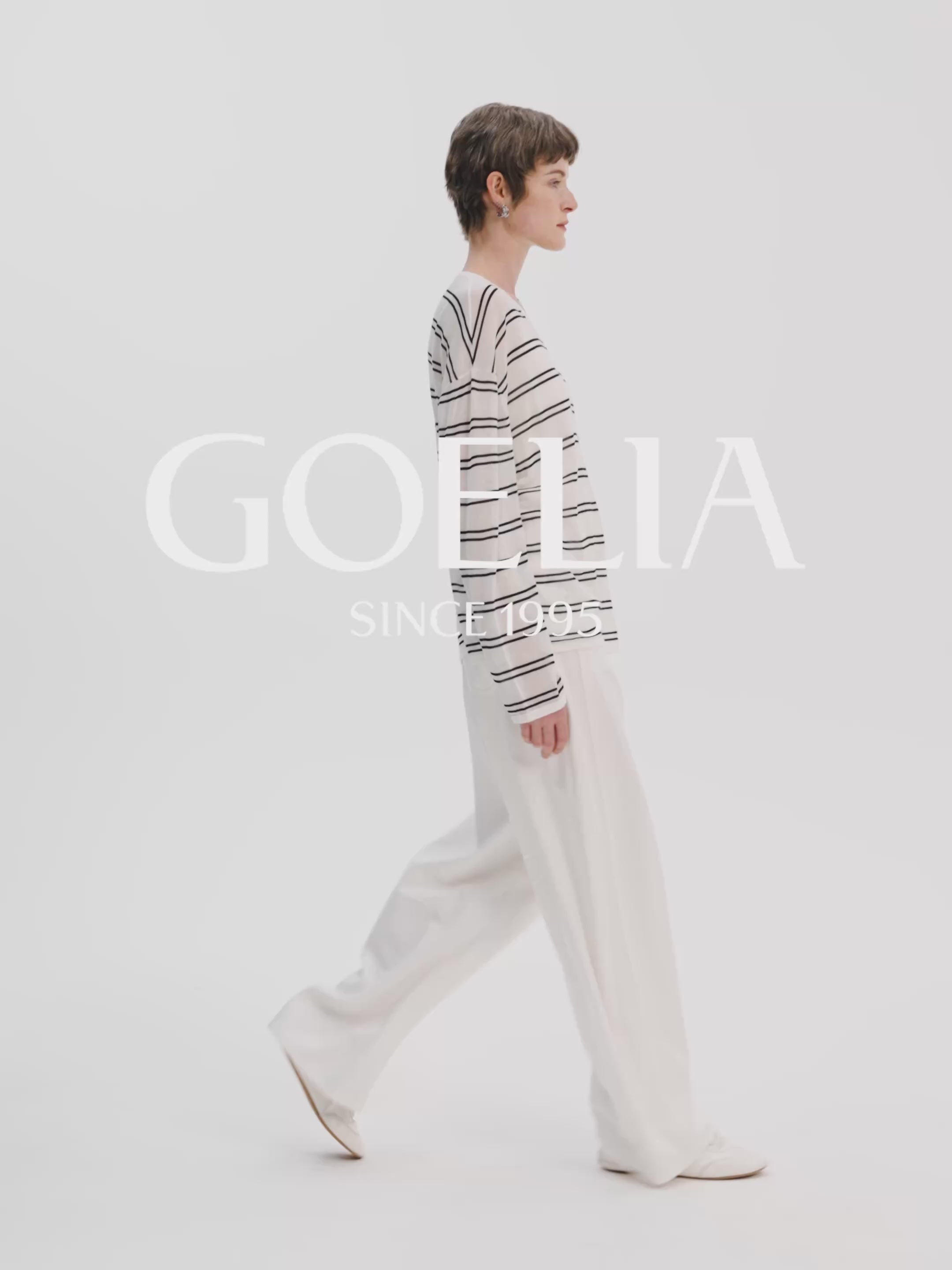 Lyocell-Silk Stripe Knit